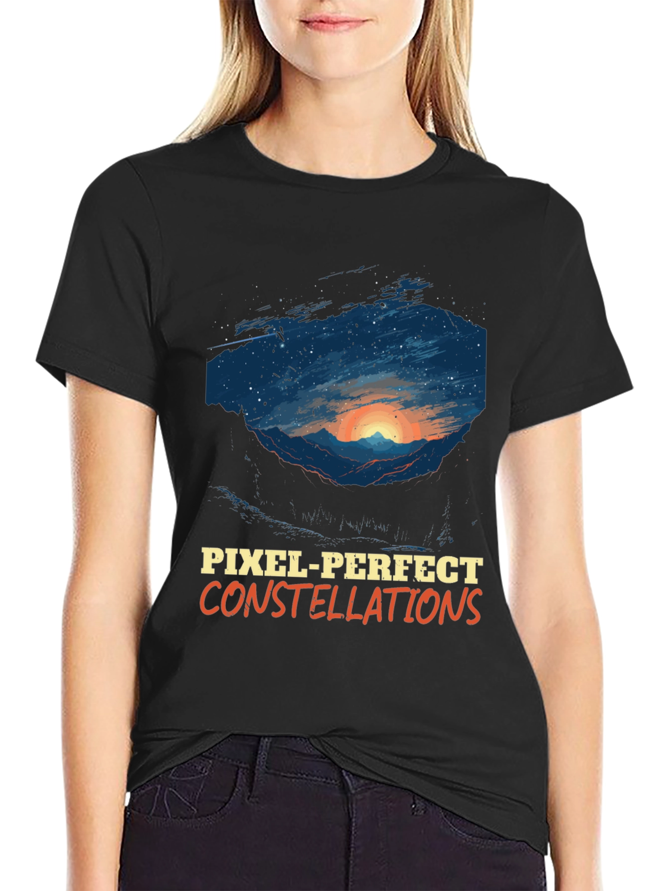 Pixel-Perfect Constellations Graphic Tee