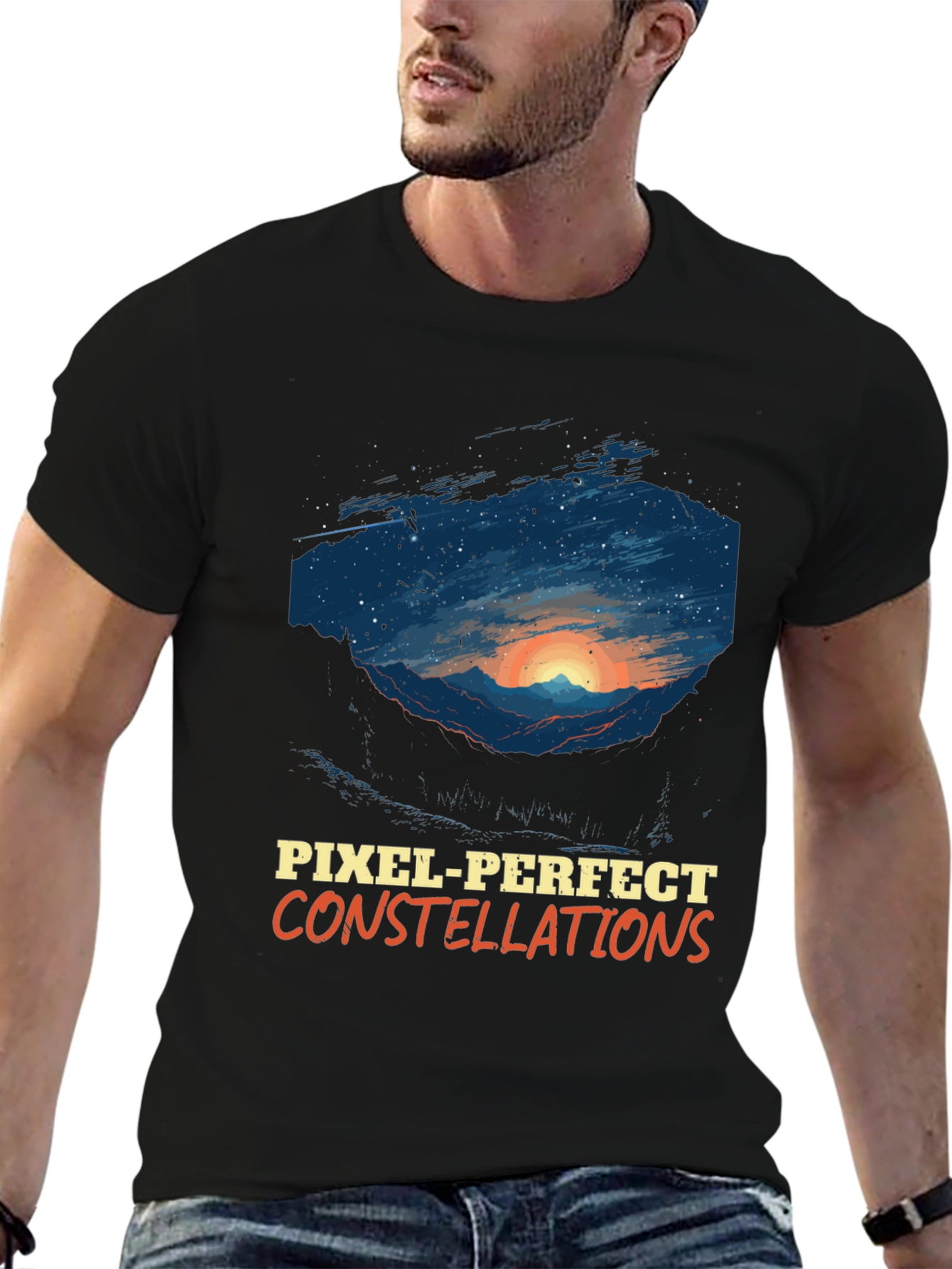 Pixel-Perfect Constellations Graphic Tee