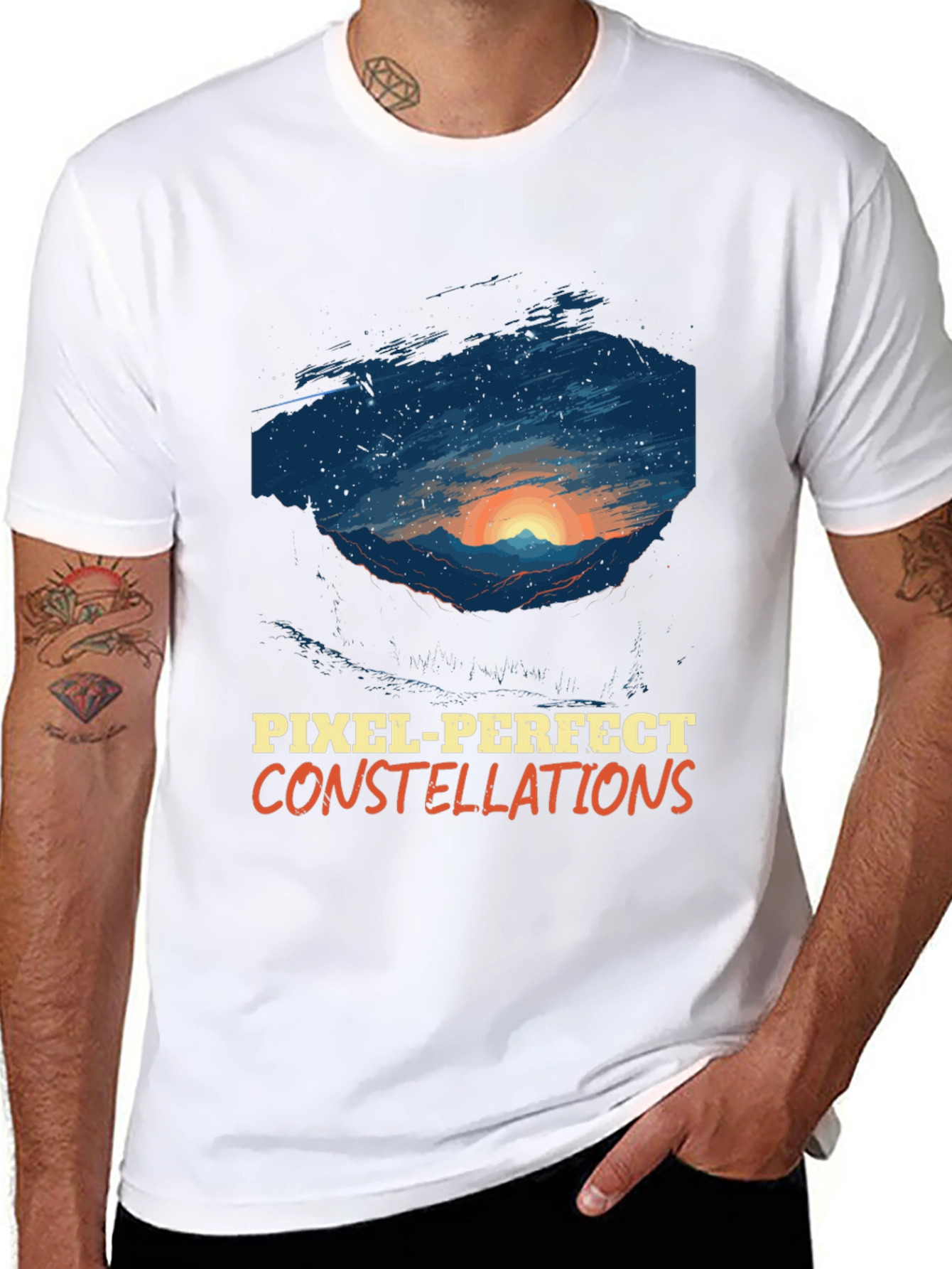 Pixel-Perfect Constellations Graphic Tee