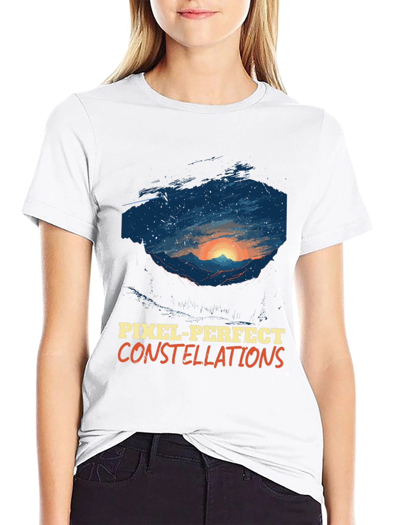 Pixel-Perfect Constellations Graphic Tee