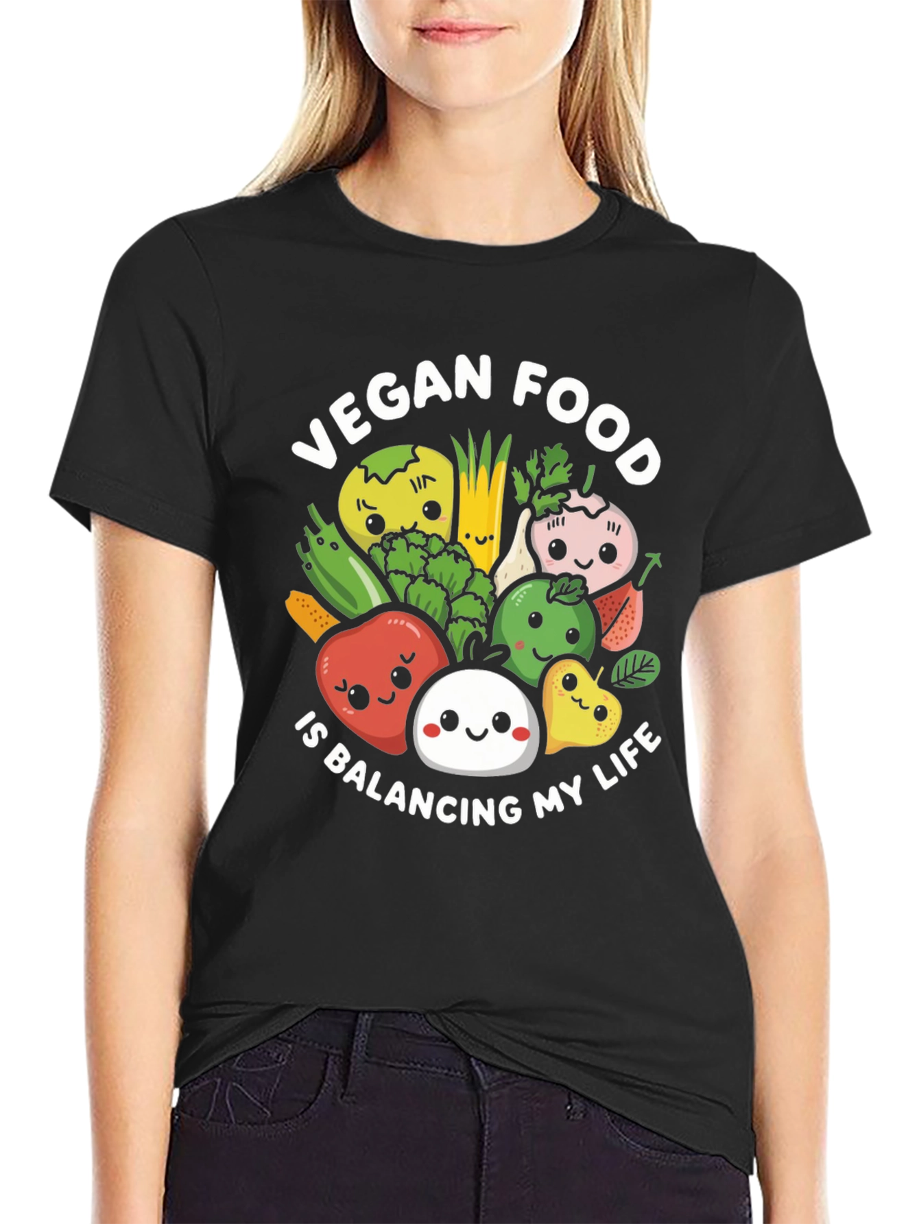 Vegan Food Balancing Life T-Shirt