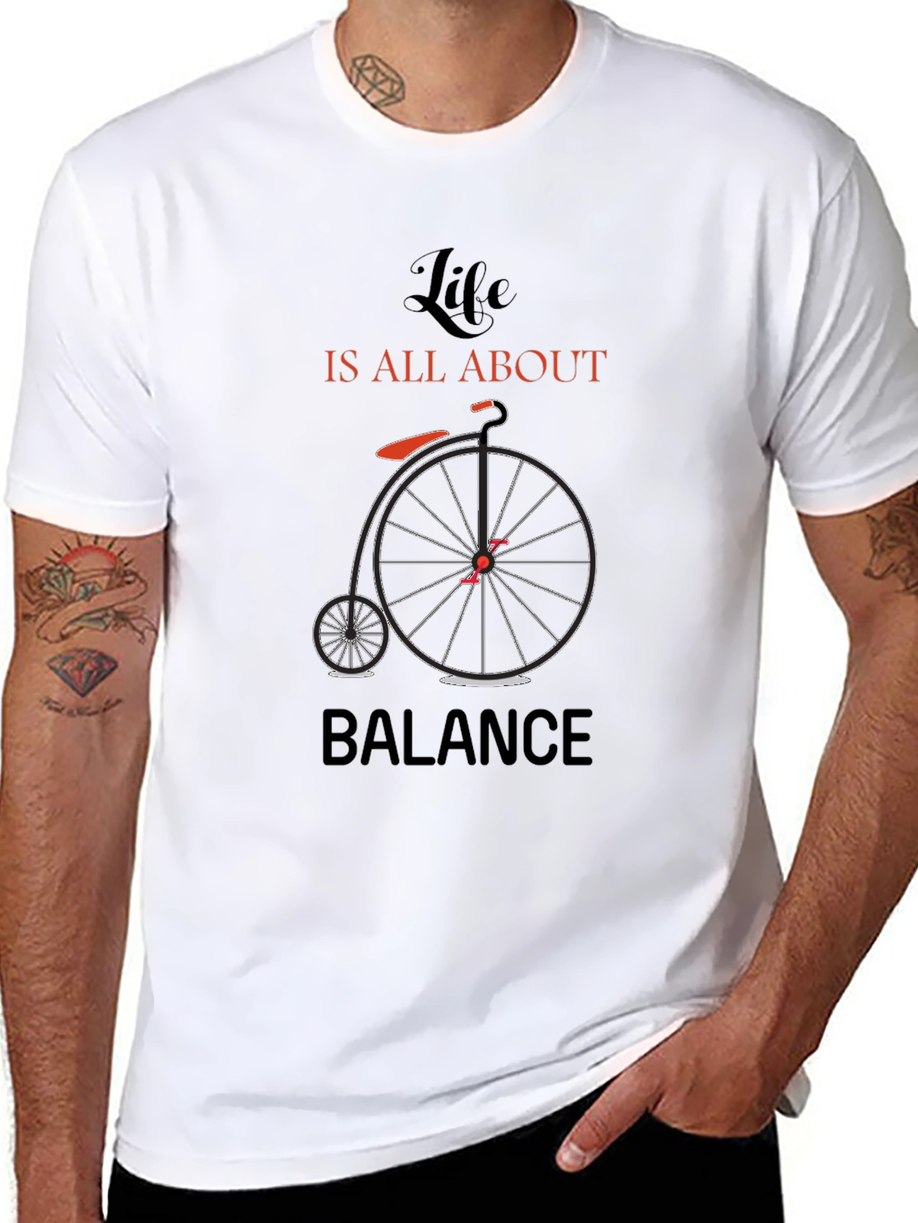 Life is All About Balance Mens Graphic Tee