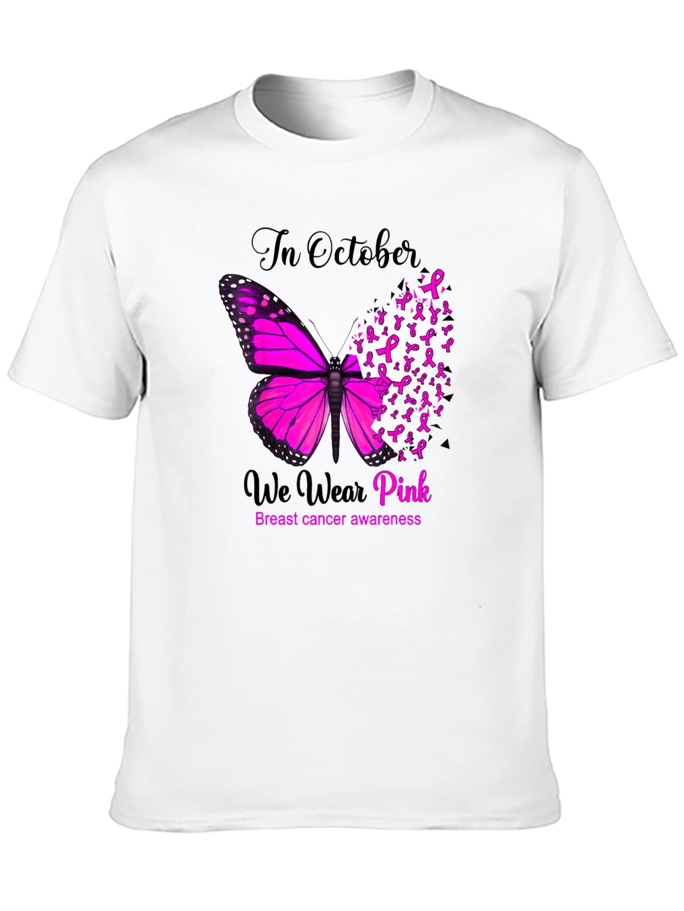 Breast Cancer Awareness Butterfly T-Shirt