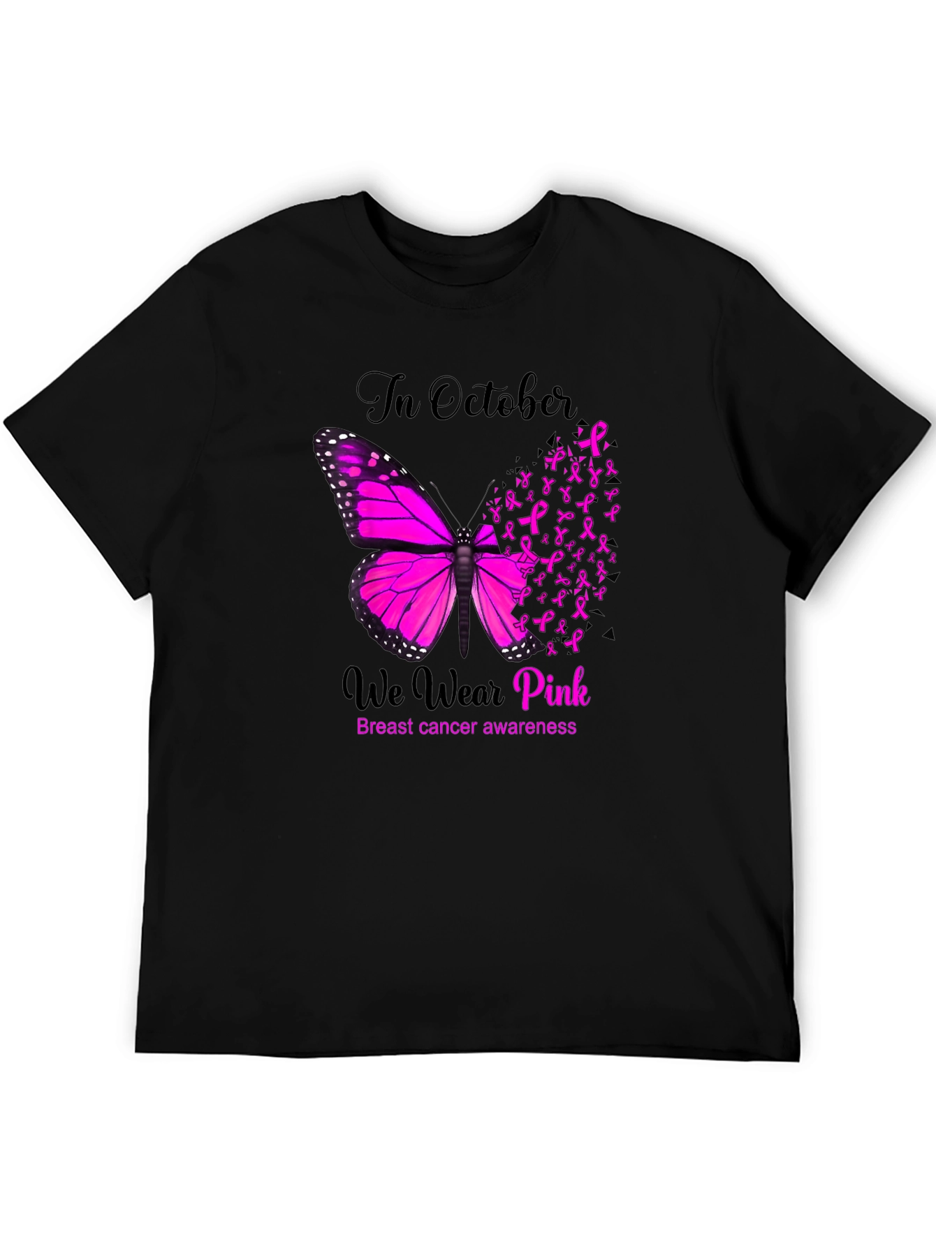 Breast Cancer Awareness Butterfly T-Shirt