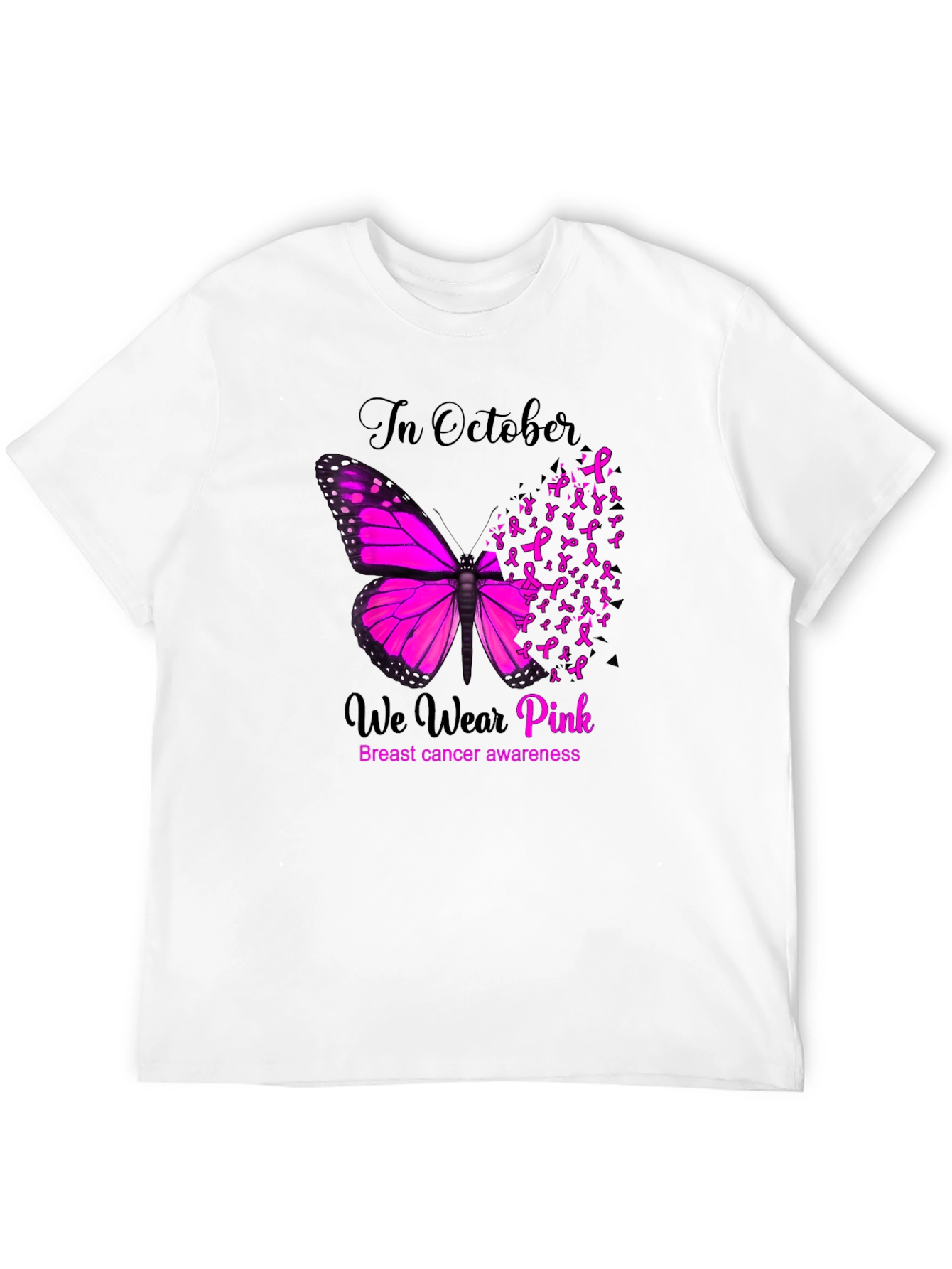 Breast Cancer Awareness Butterfly T-Shirt
