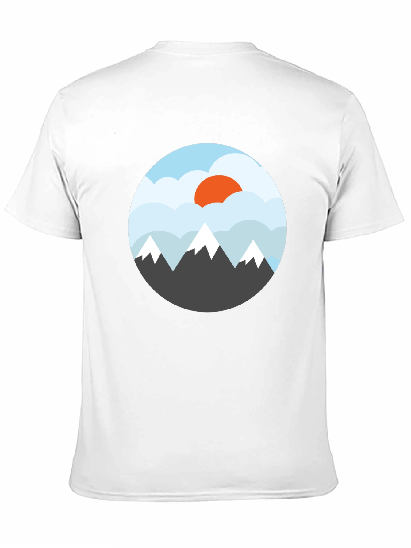 Mountain Sunset Graphic Tee - Black
