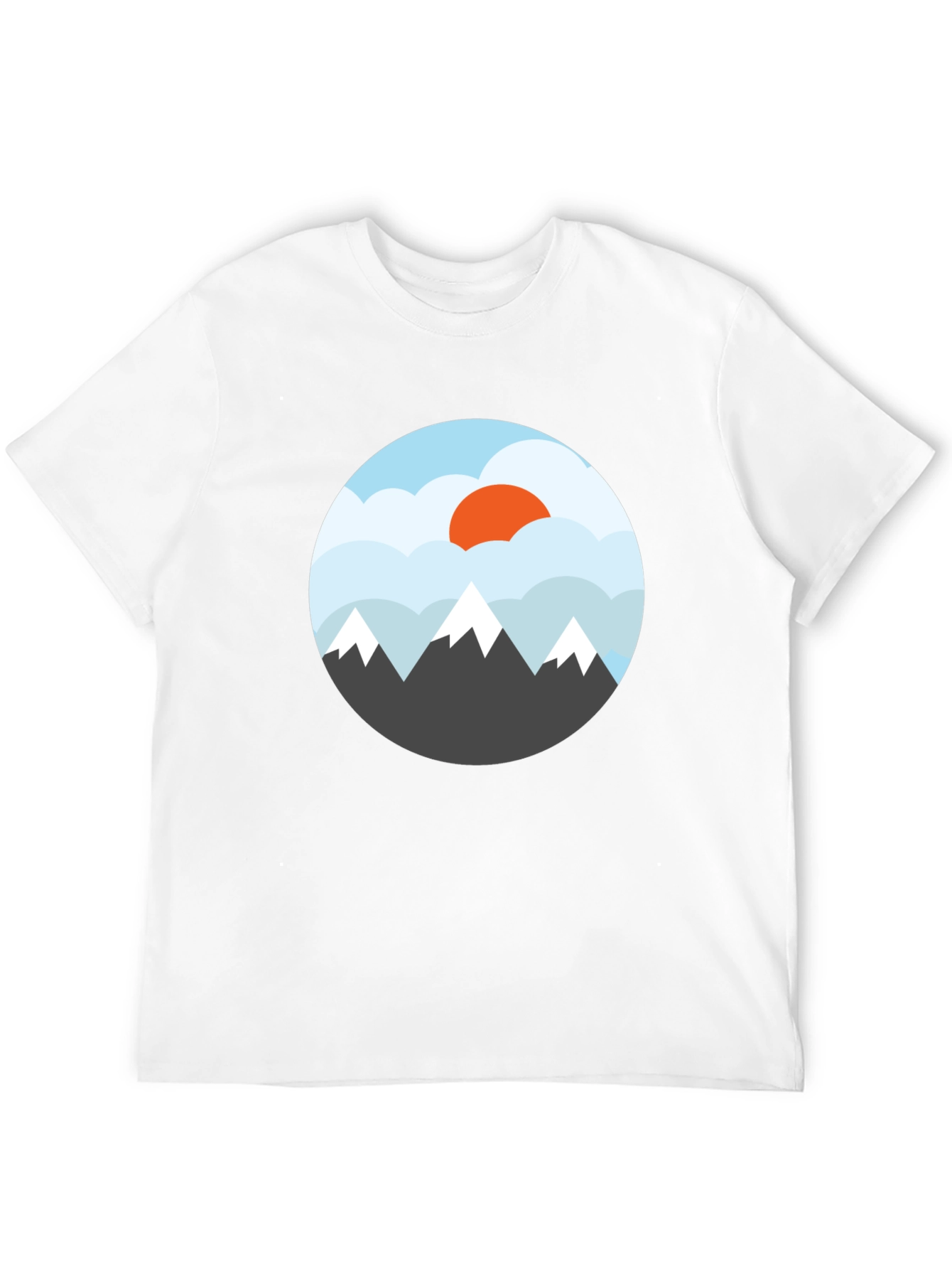 Mountain Sunset Graphic Tee - Black