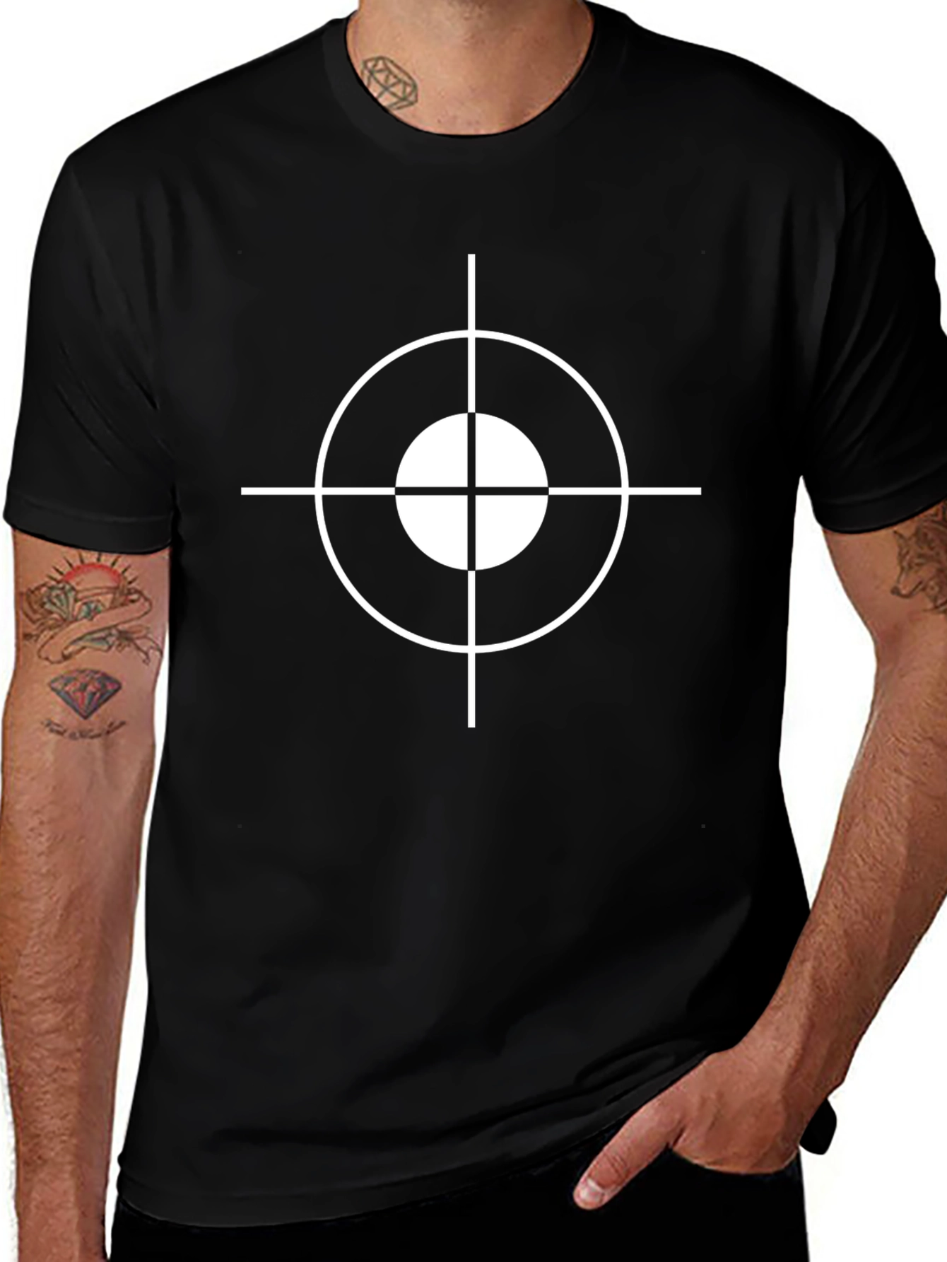 Target Graphic Tee - Mens Black T-Shirt