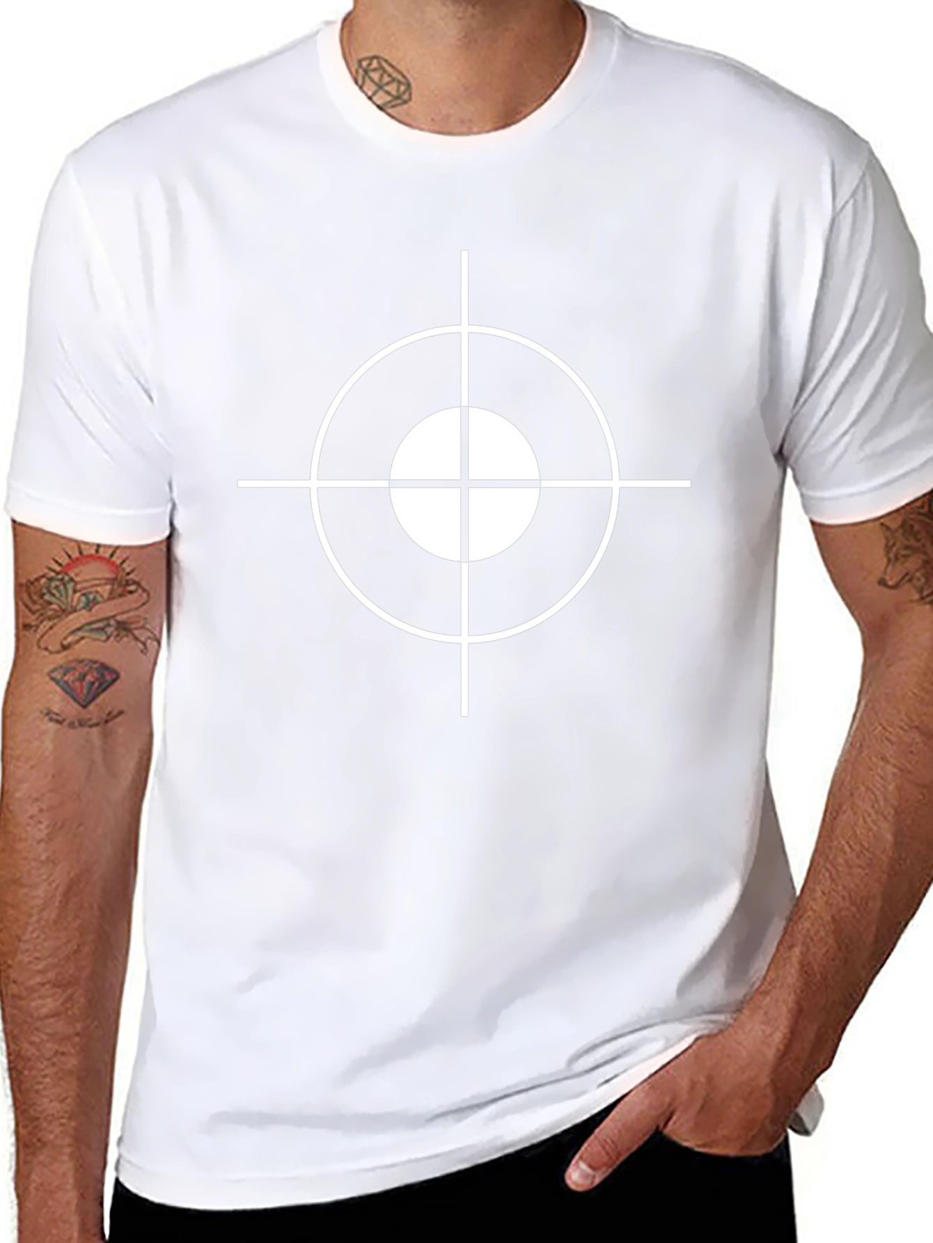 Target Graphic Tee - Mens Black T-Shirt