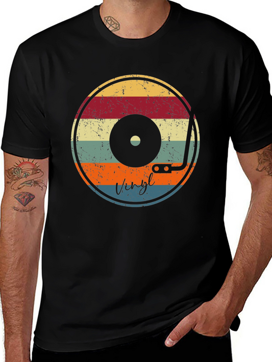 Vintage Vinyl Record T-Shirt - Retro Music Lover Tee