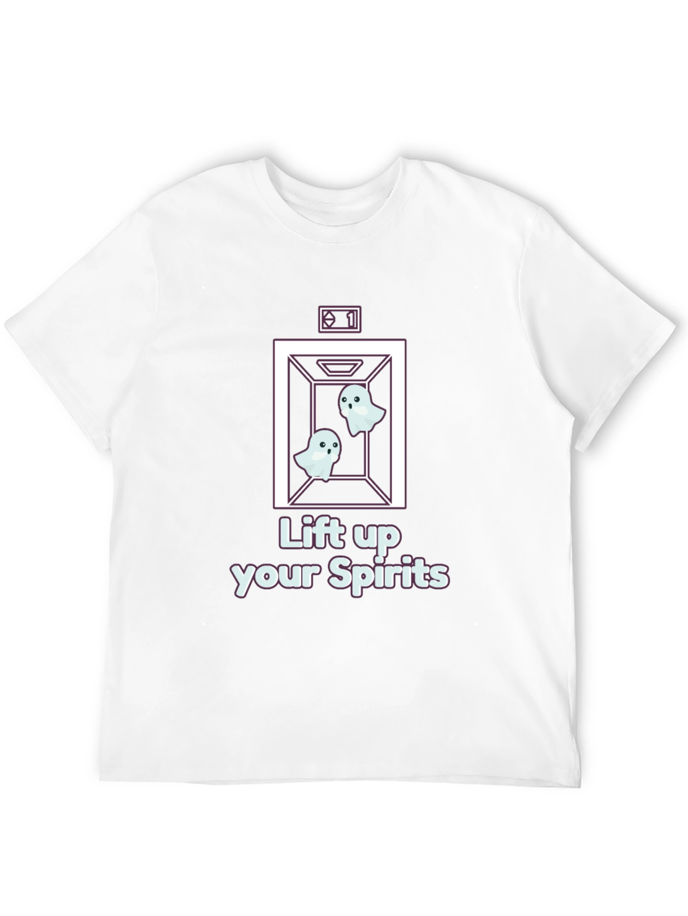 Lift Up Your Spirits Ghost Elevator T-Shirt