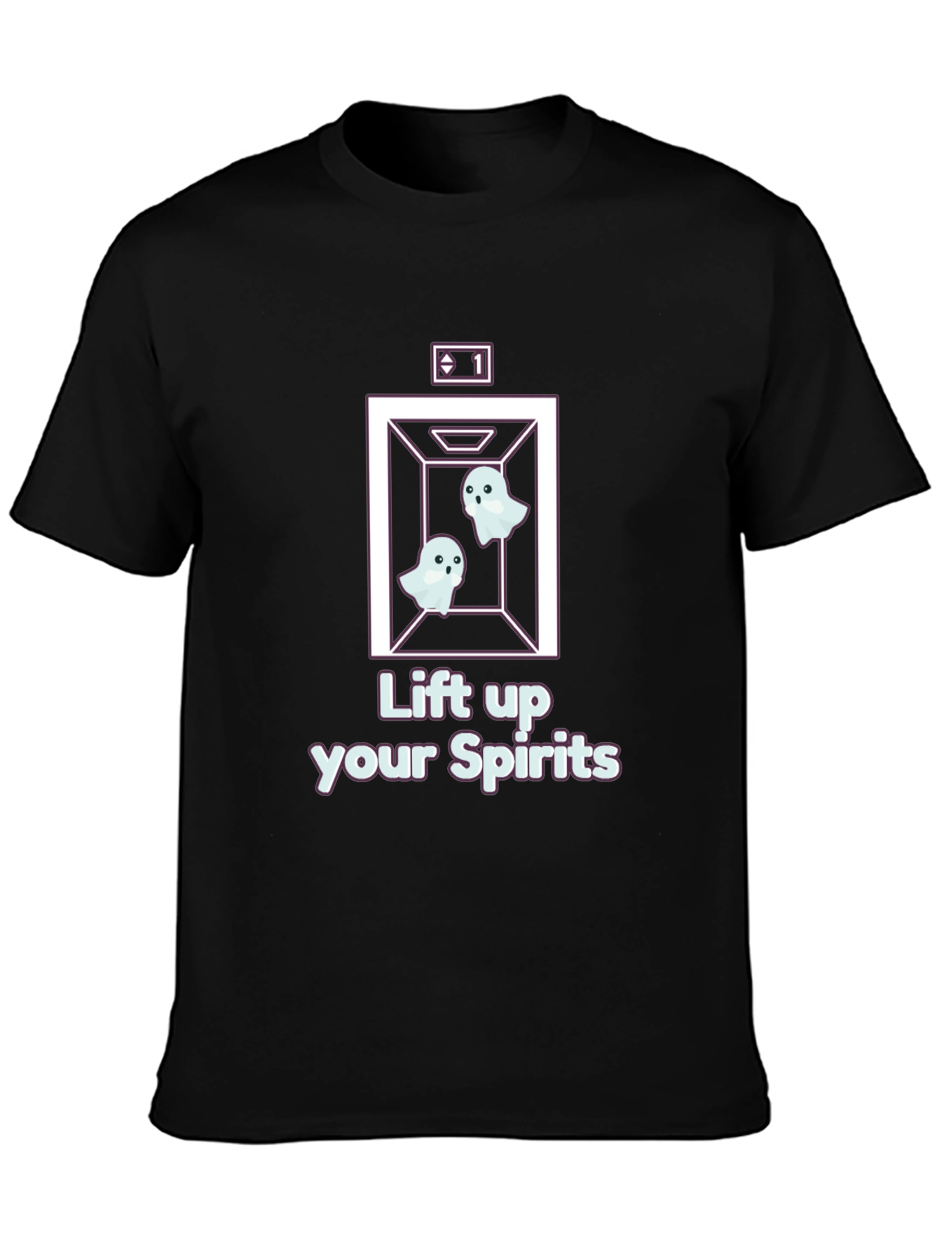 Lift Up Your Spirits Ghost Elevator T-Shirt