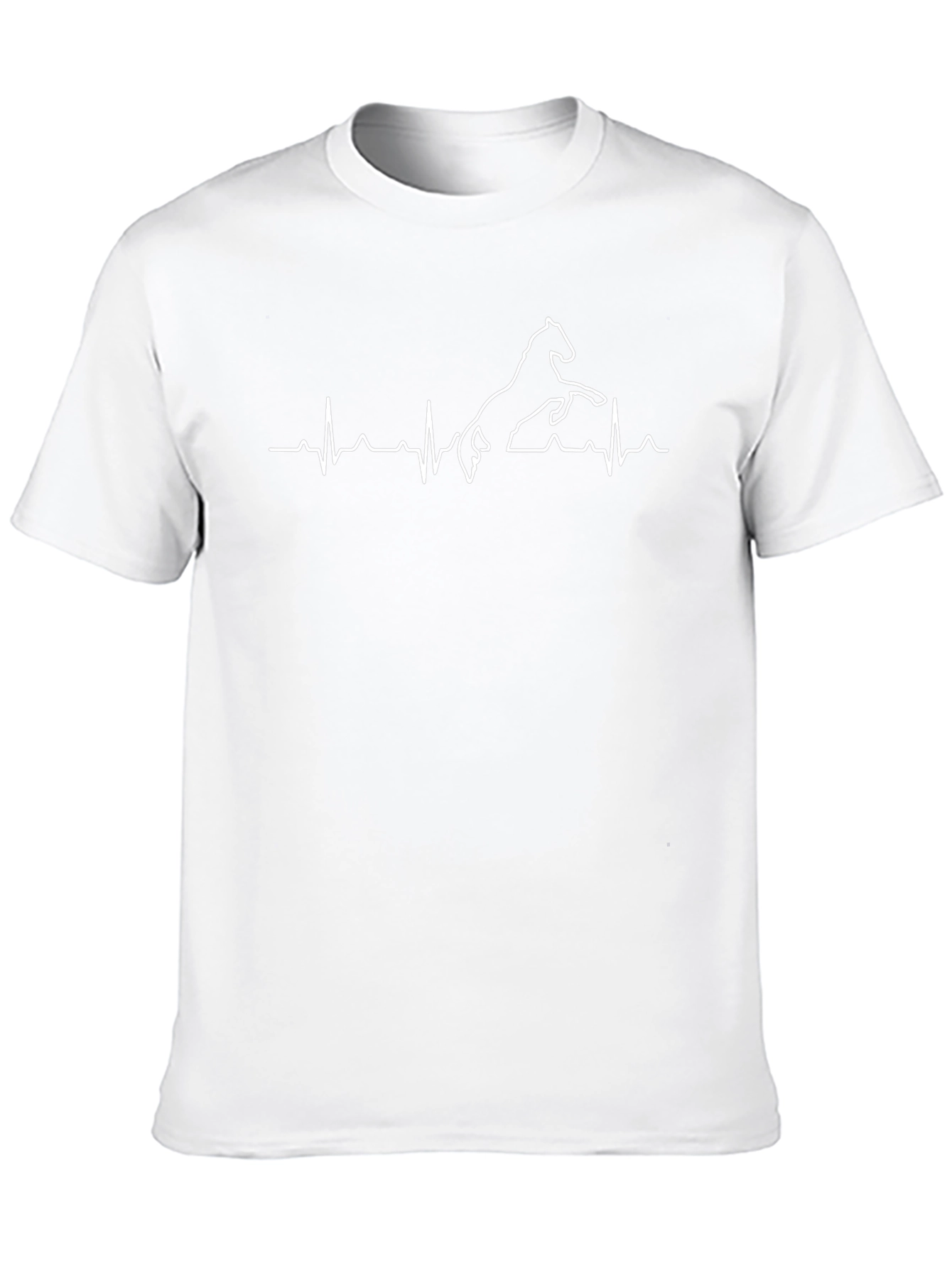Horse Heartbeat T-Shirt - Black Tee