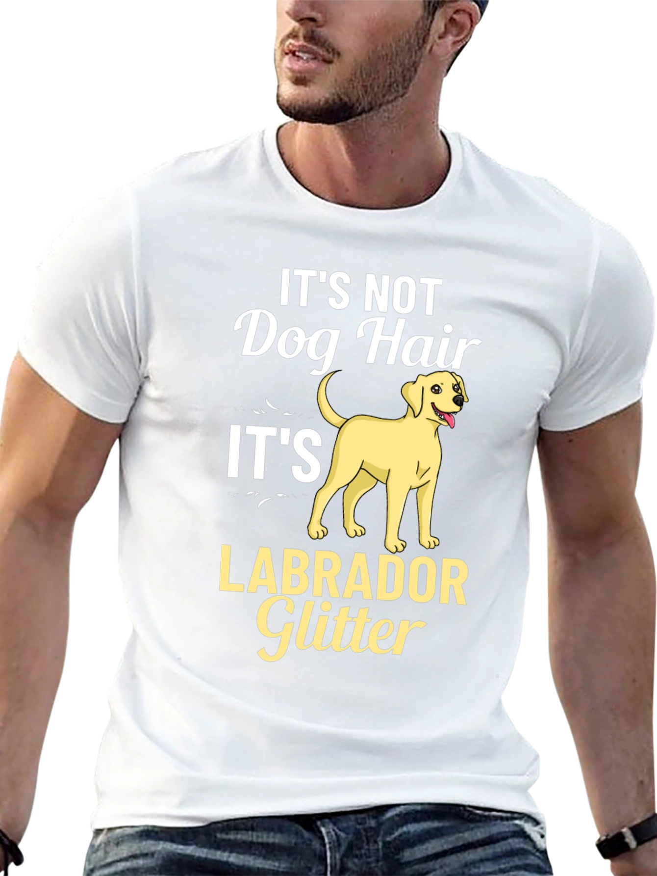 Labrador Glitter Graphic T-Shirt