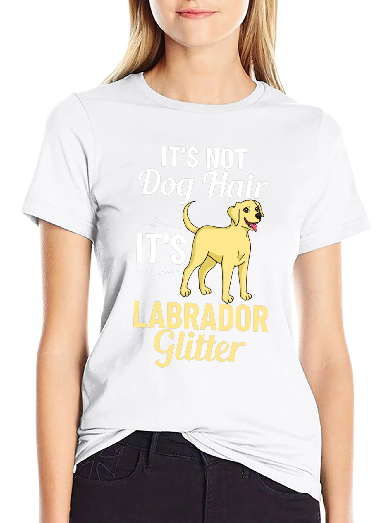 Labrador Glitter Graphic T-Shirt