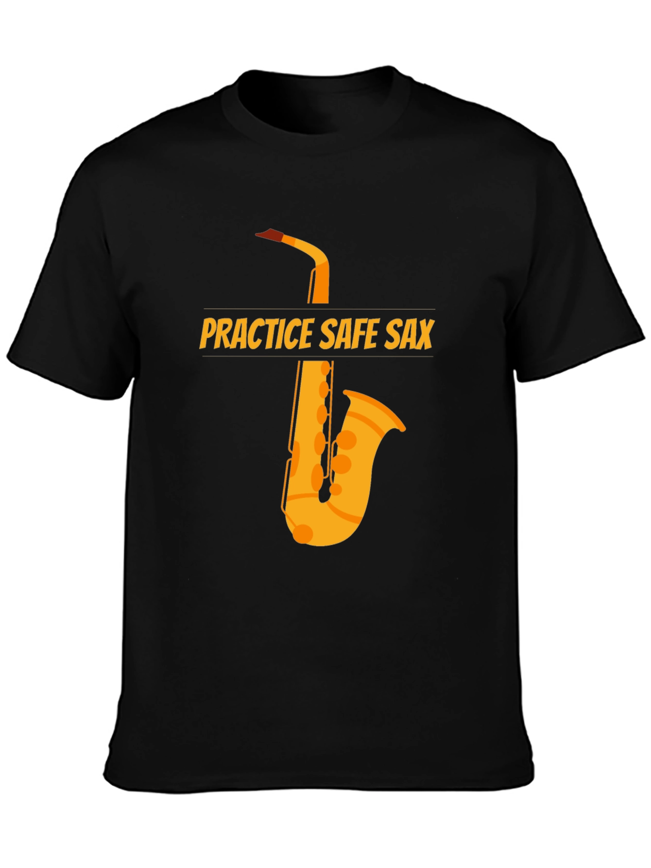 Practice Safe Sax Funny Saxophone T-Shirt