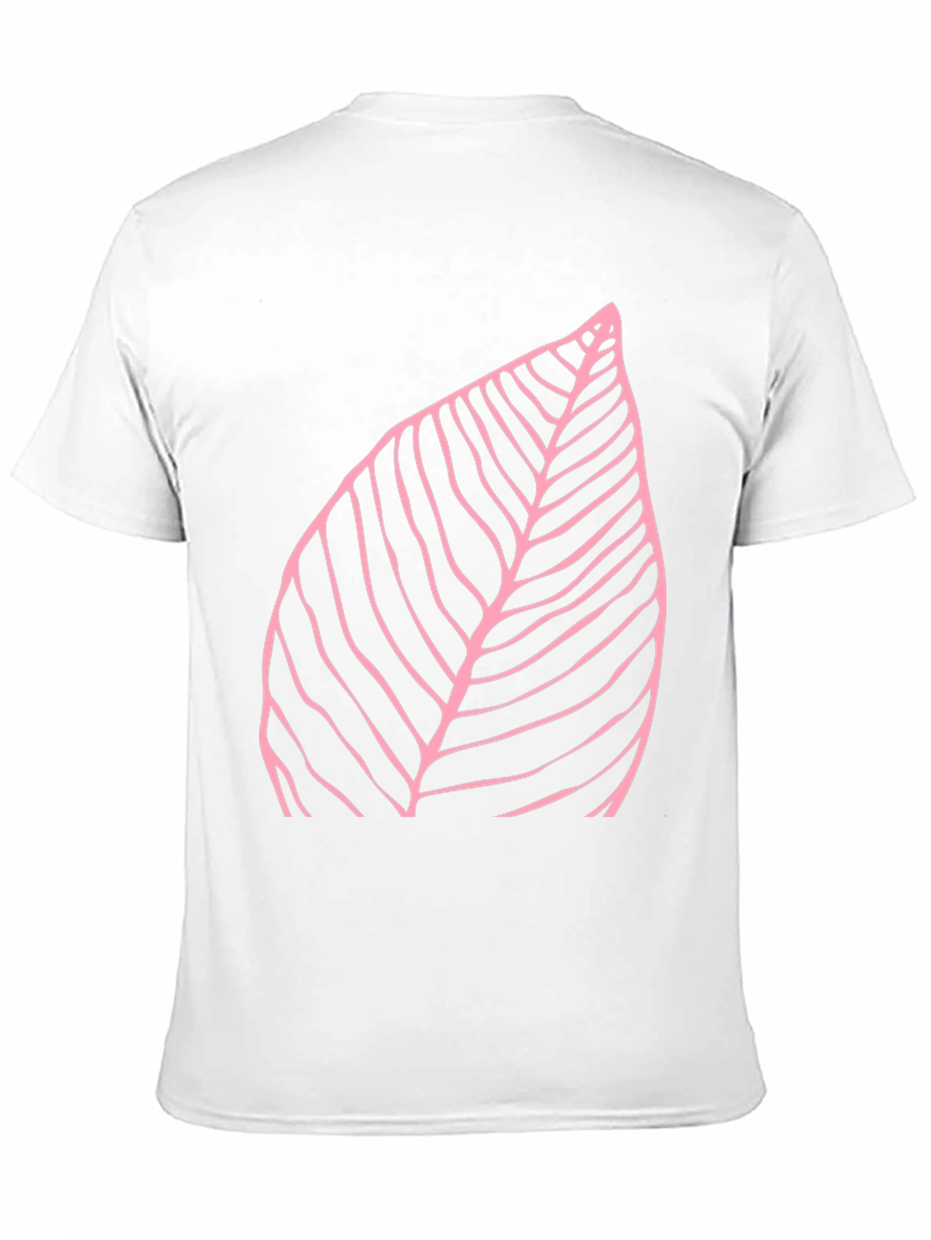 Leaf Print Black T-Shirt