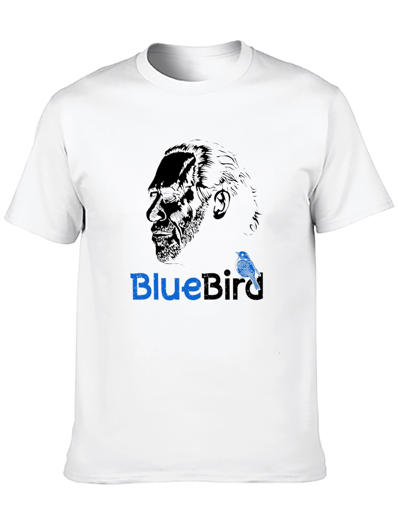 Mens Black BlueBird Graphic T-Shirt