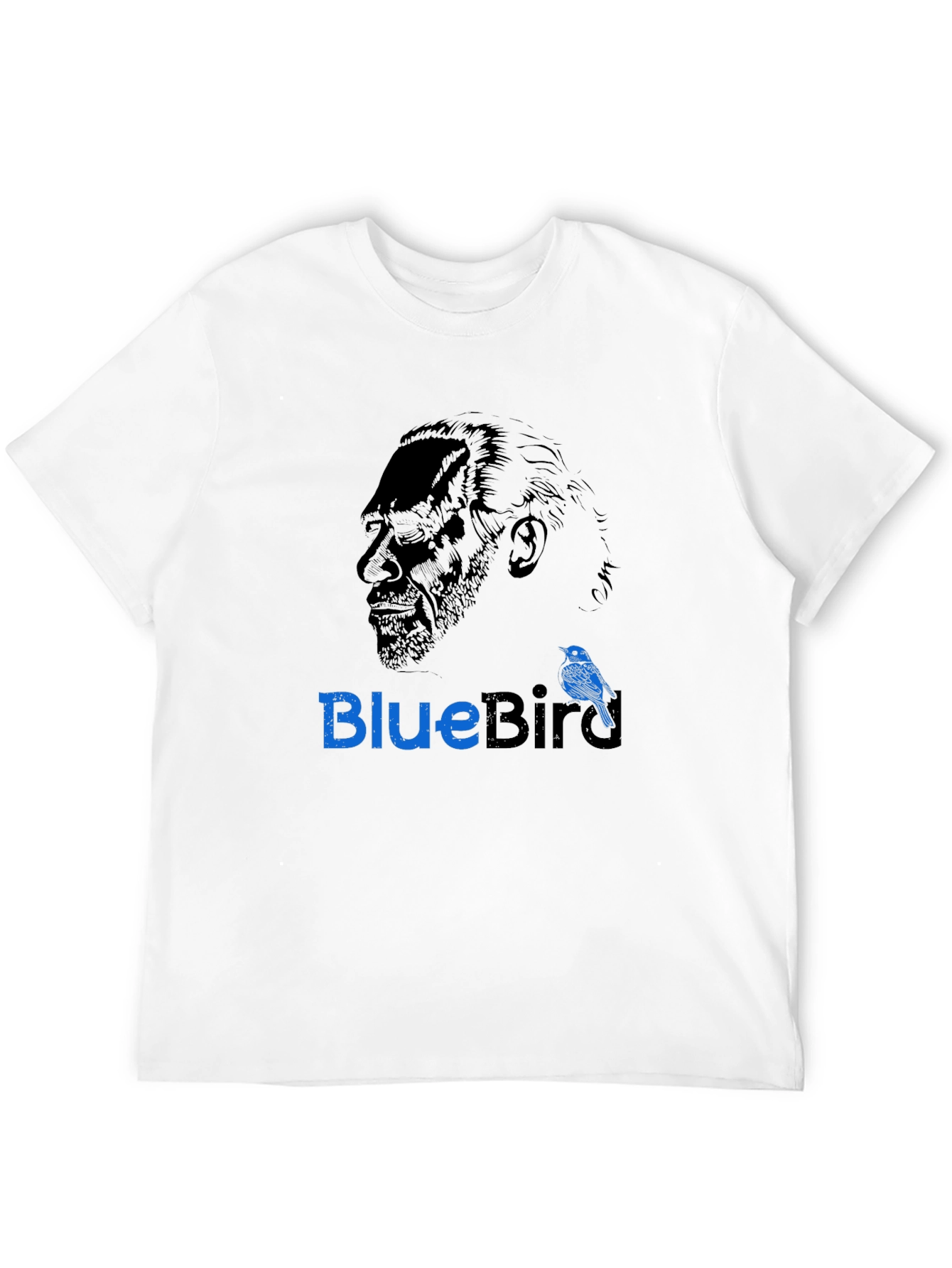 Mens Black BlueBird Graphic T-Shirt