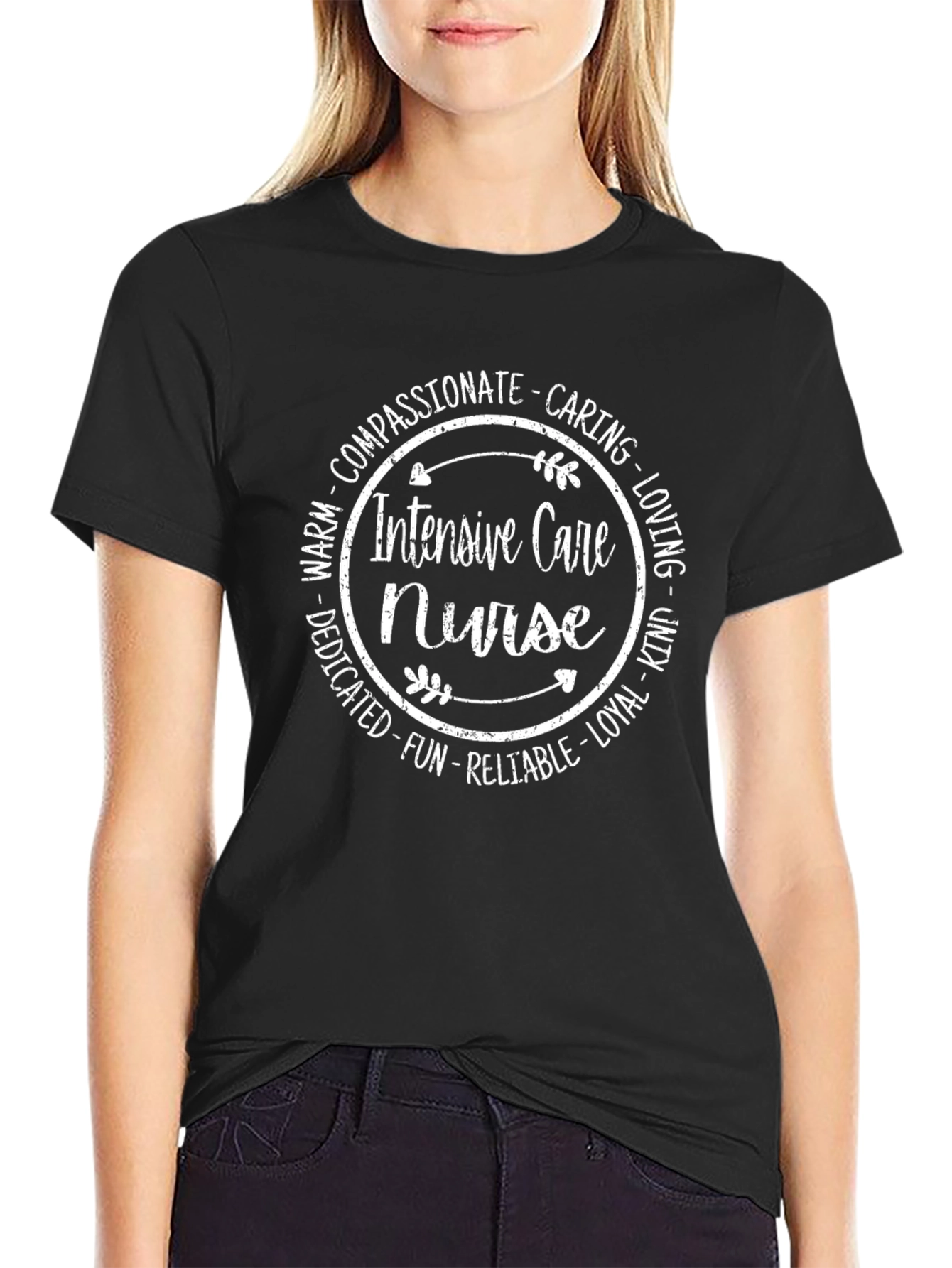 Intensive Care Nurse T-Shirt: Compassionate Caring Design