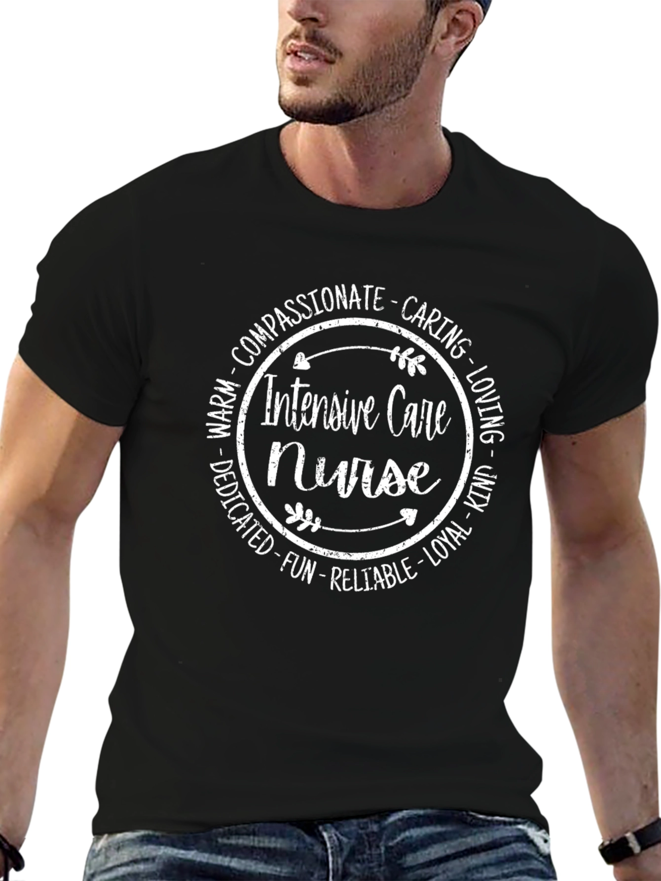 Intensive Care Nurse T-Shirt: Compassionate Caring Design