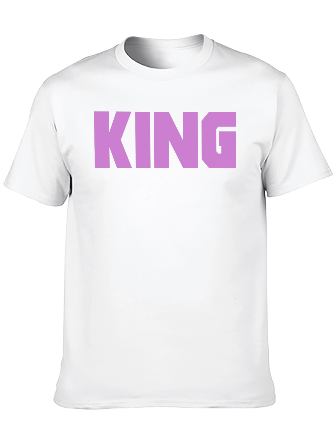 King Graphic Print Black T-Shirt