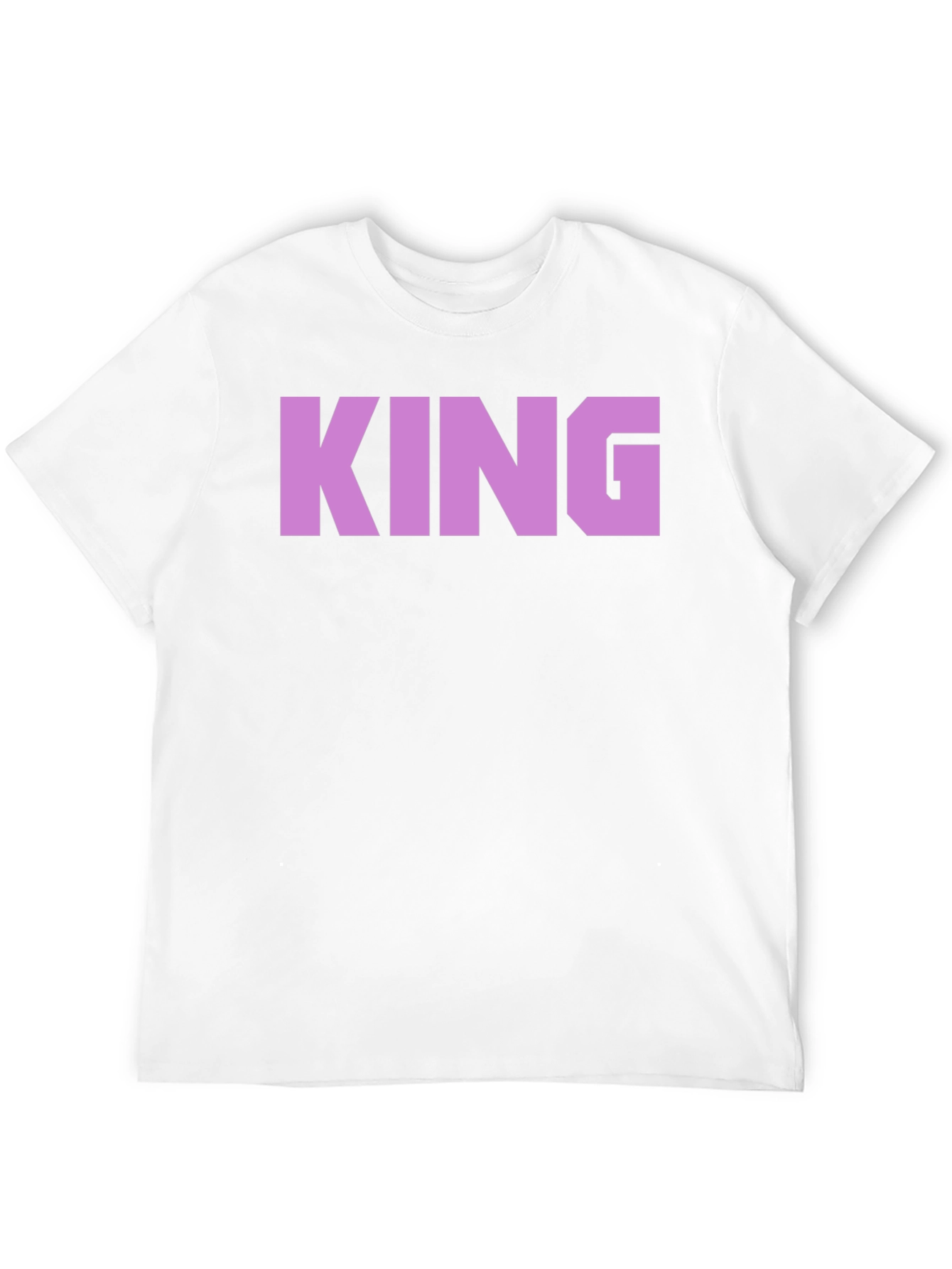 King Graphic Print Black T-Shirt