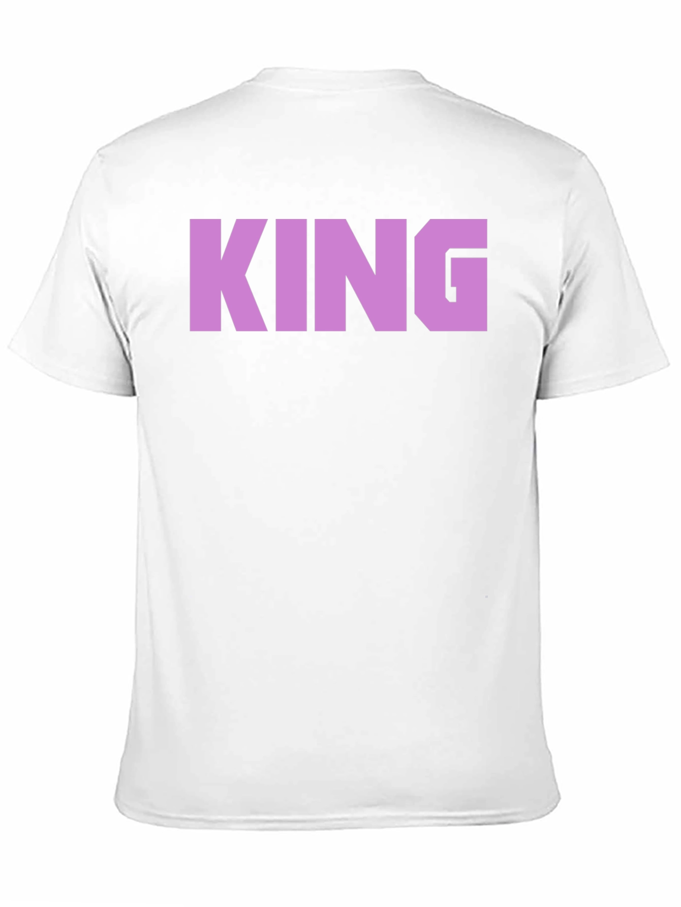 King Graphic Print Black T-Shirt