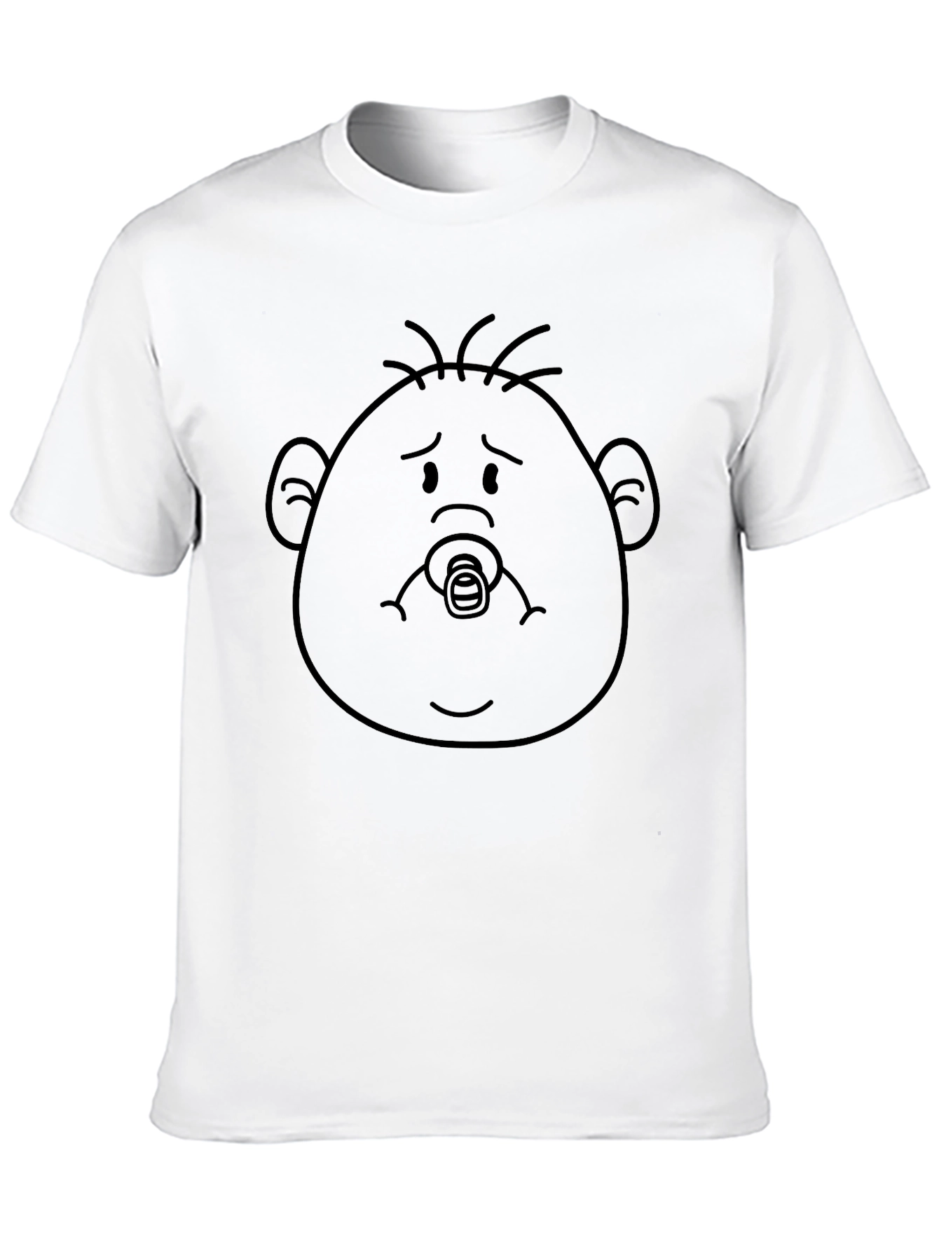 Sad Baby Face Black T-Shirt