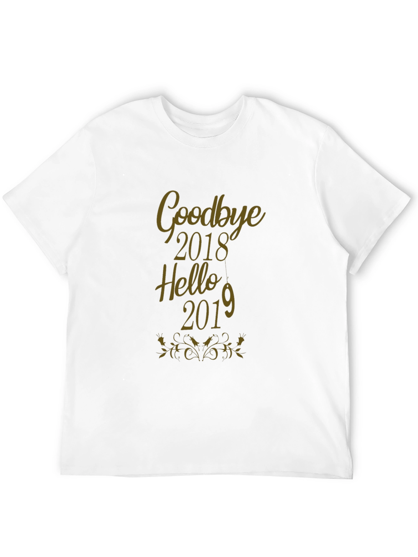 Goodbye 2018 Hello 2019 Black T-Shirt