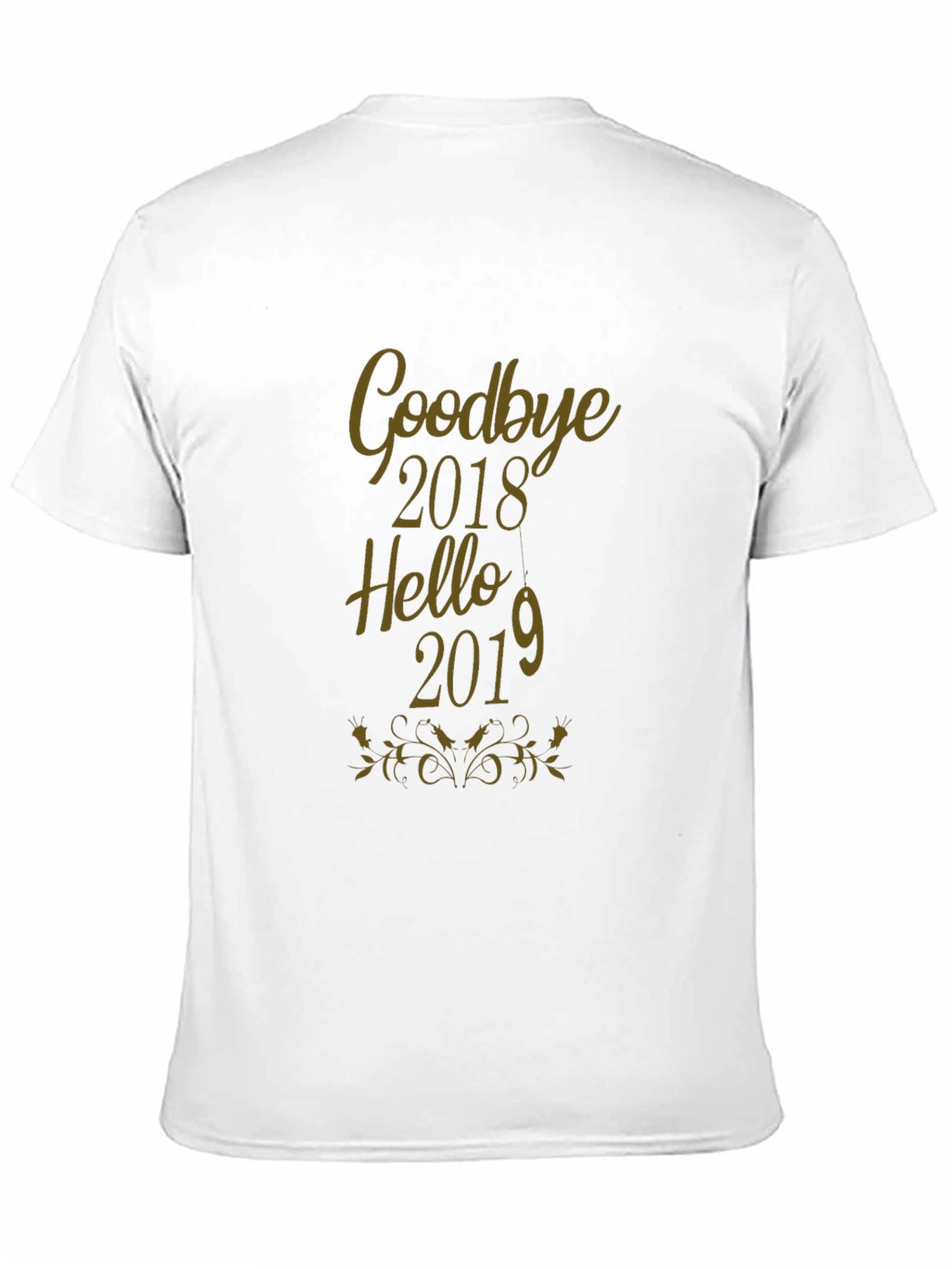 Goodbye 2018 Hello 2019 Black T-Shirt