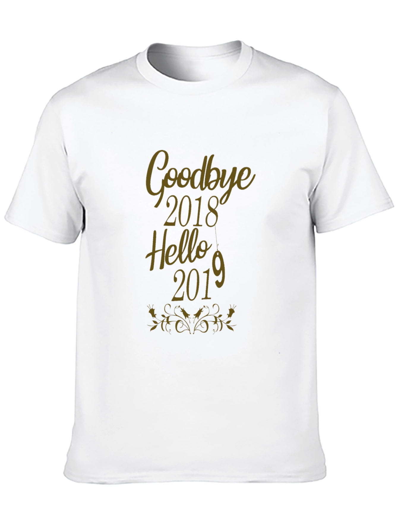 Goodbye 2018 Hello 2019 Black T-Shirt
