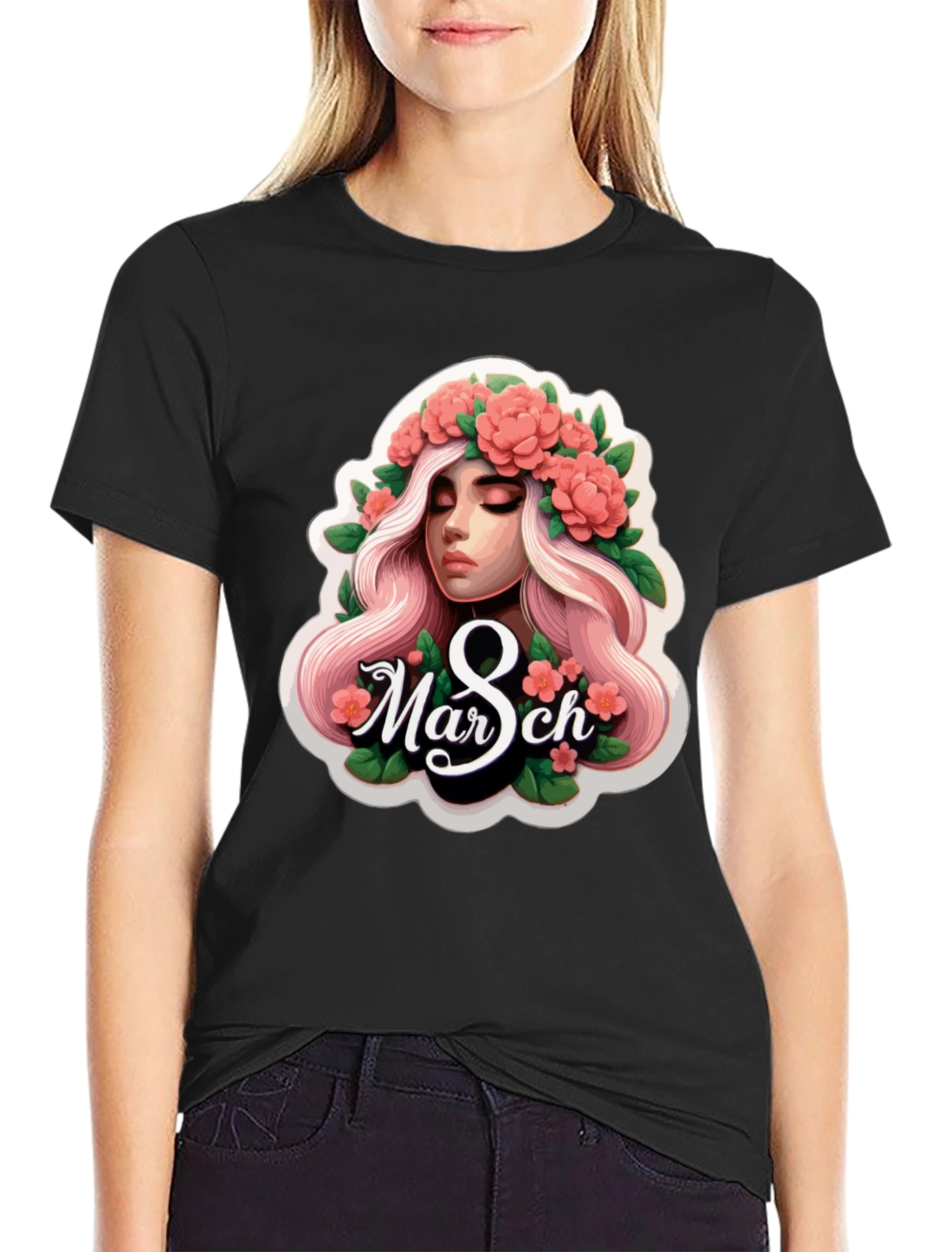 Floral 8th March T-Shirt
