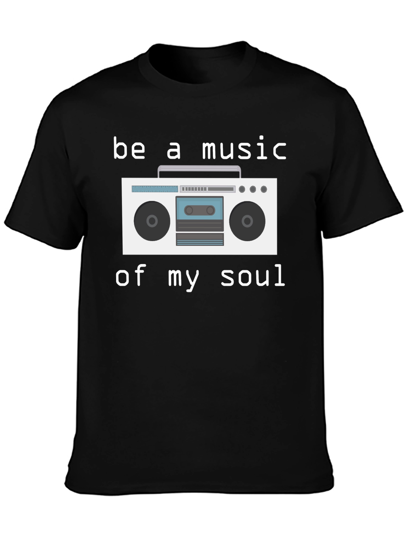 Retro Boombox Graphic T-Shirt - Music Lover Tee