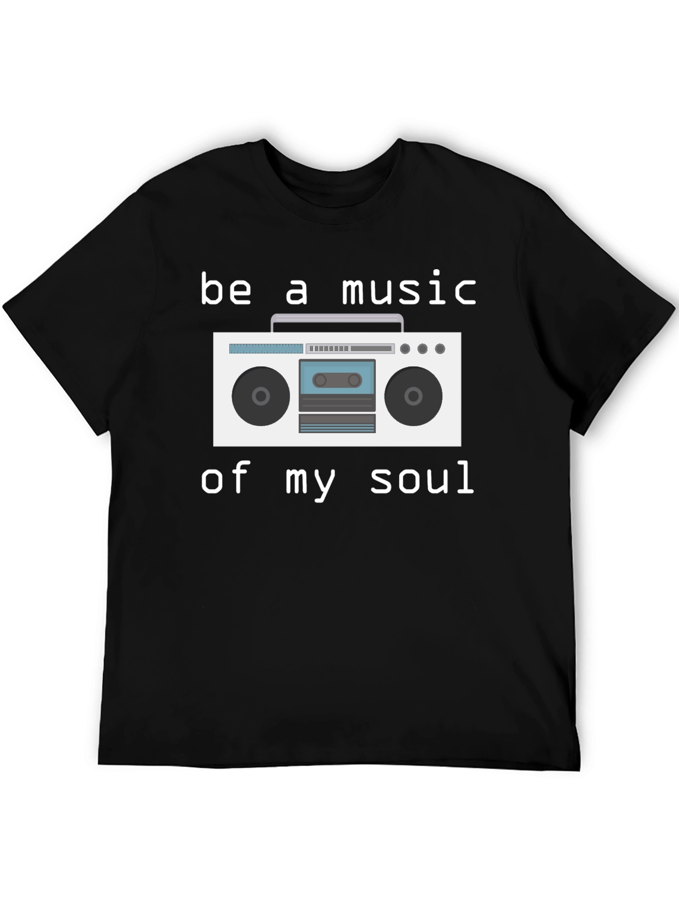 Retro Boombox Graphic T-Shirt - Music Lover Tee