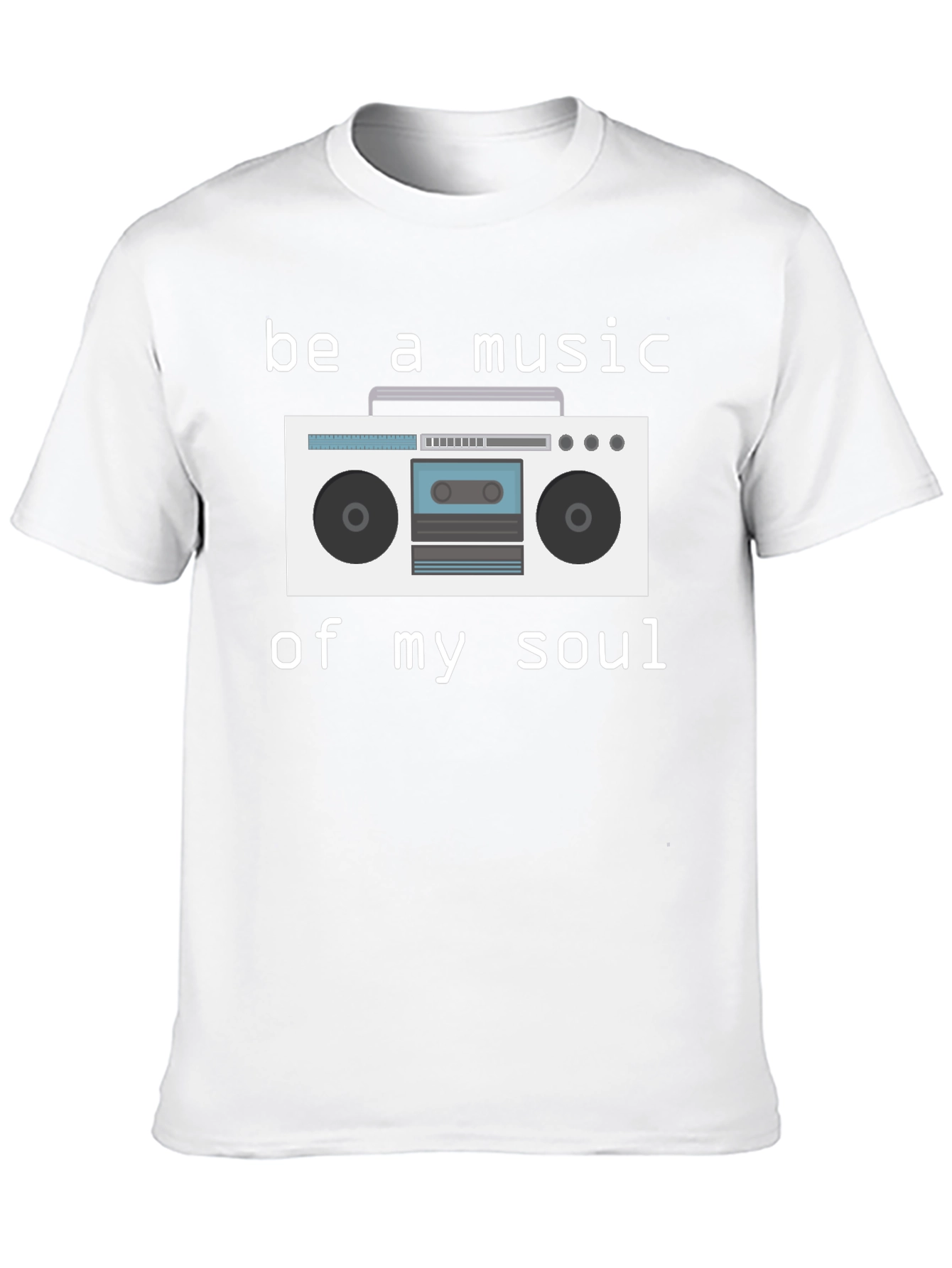 Retro Boombox Graphic T-Shirt - Music Lover Tee