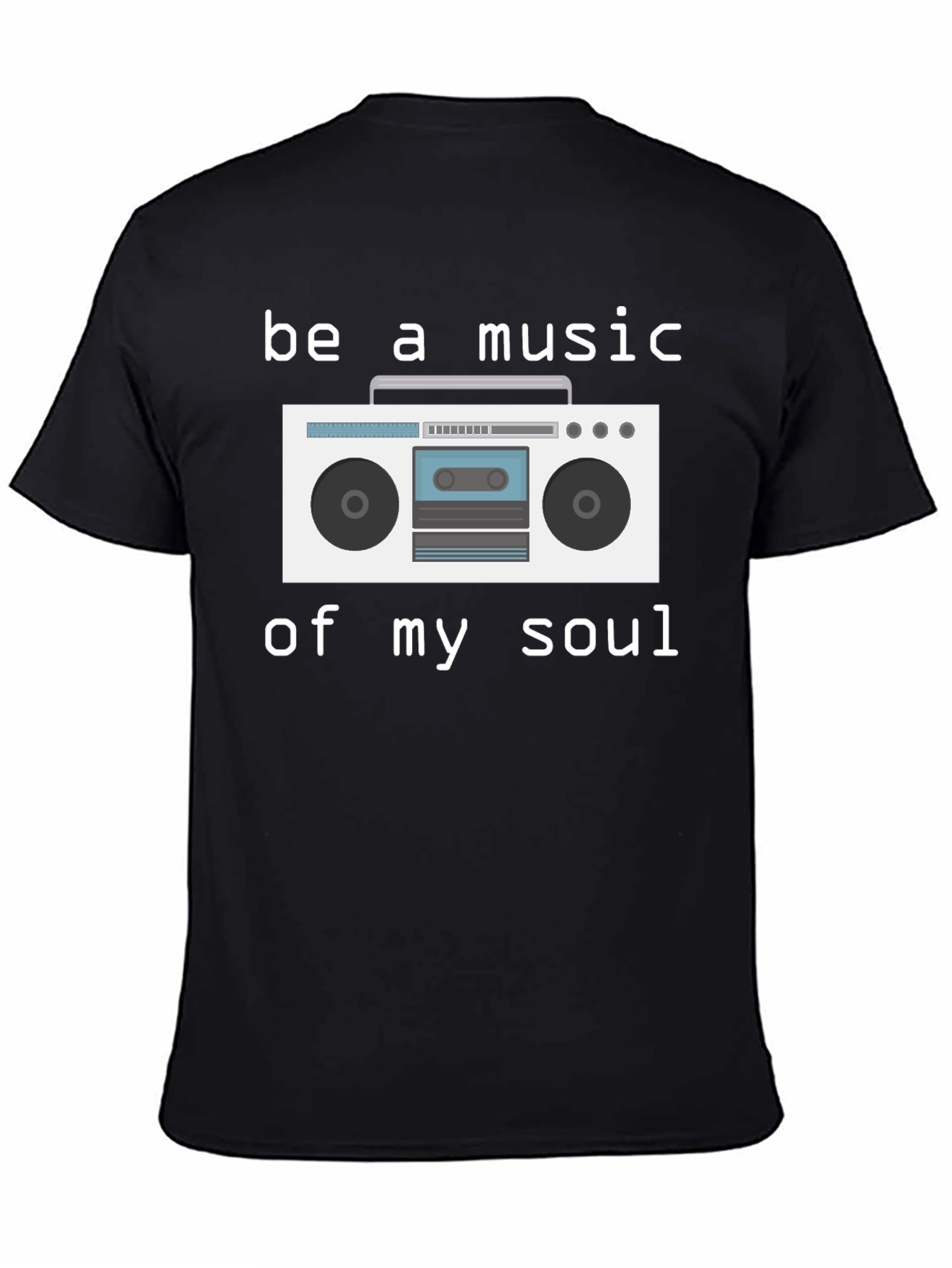 Retro Boombox Graphic T-Shirt - Music Lover Tee