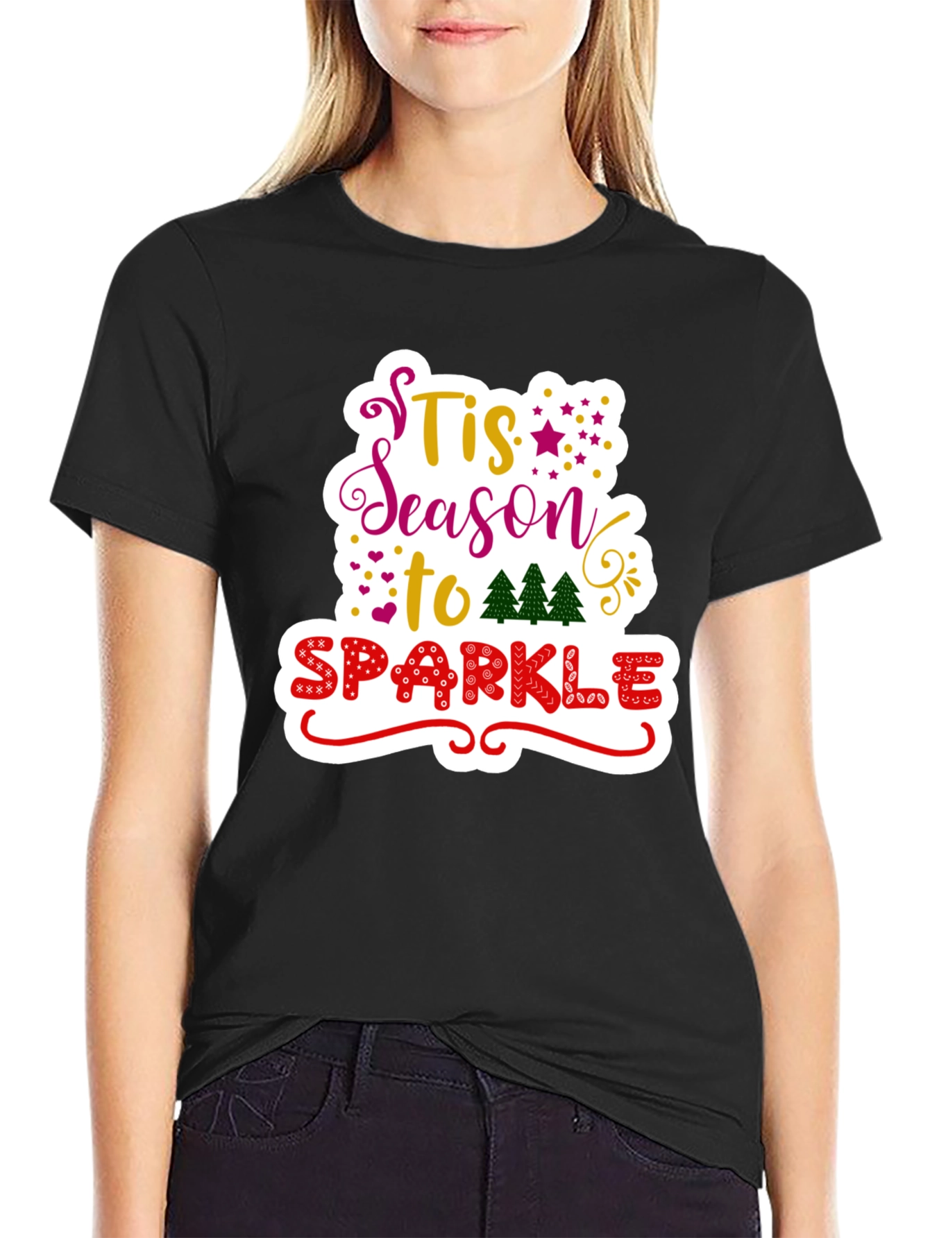 Tis Season to Sparkle Graphic Tee