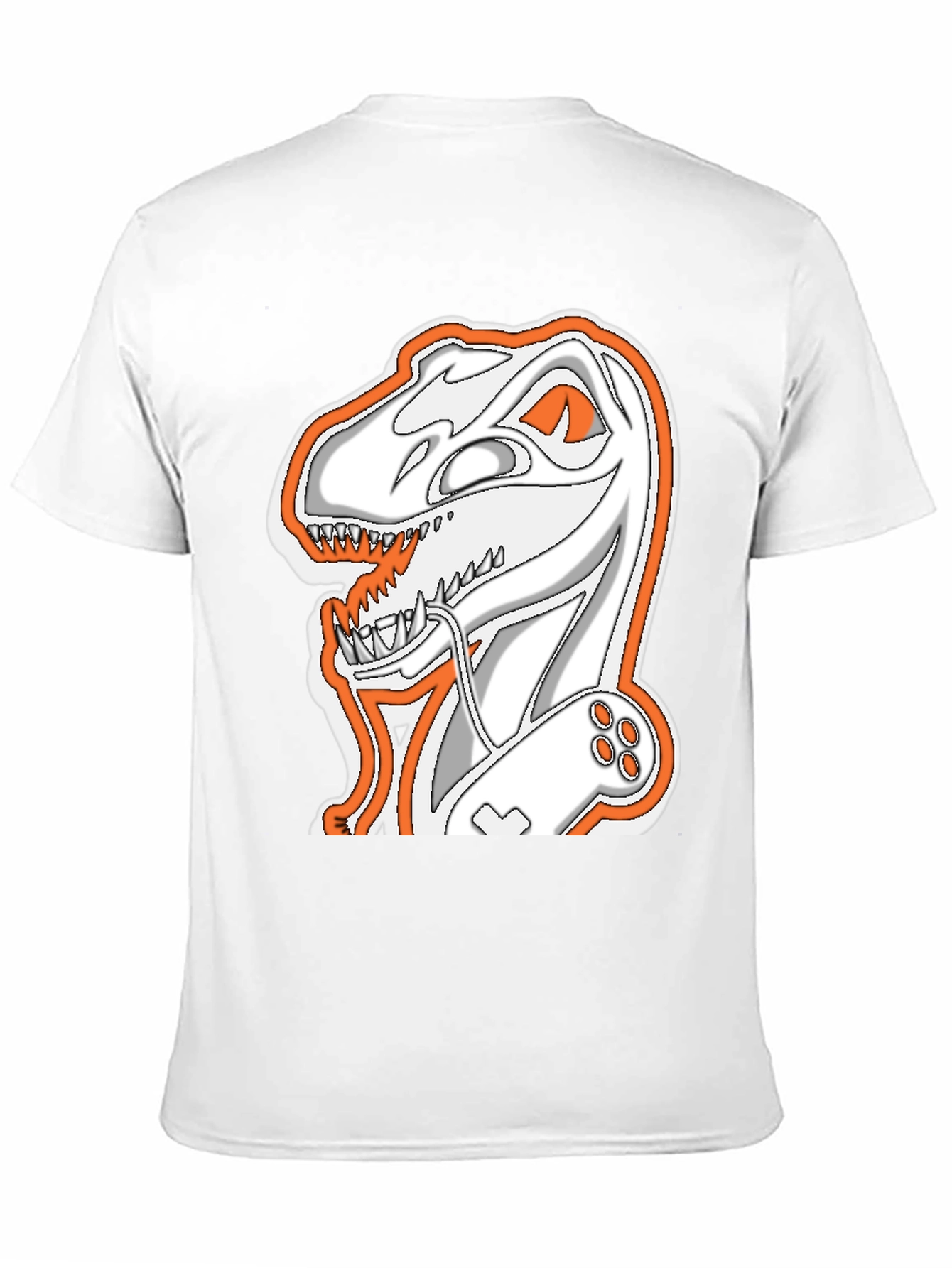 Gamer Dino T-Shirt - Black Novelty Tee
