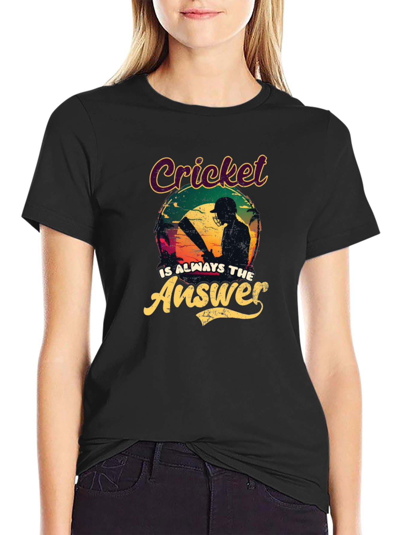 Cricket Is Always The Answer T-Shirt