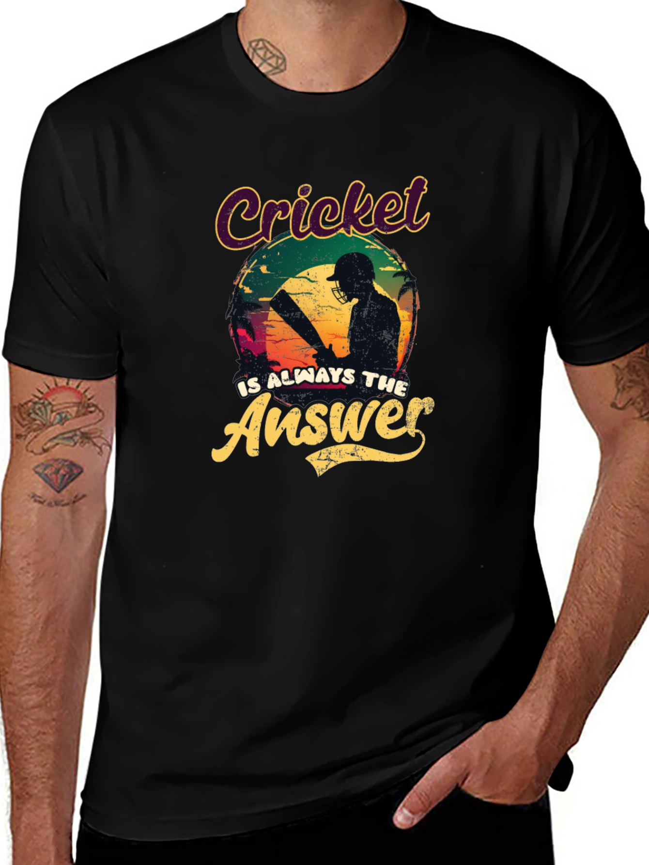 Cricket Is Always The Answer T-Shirt