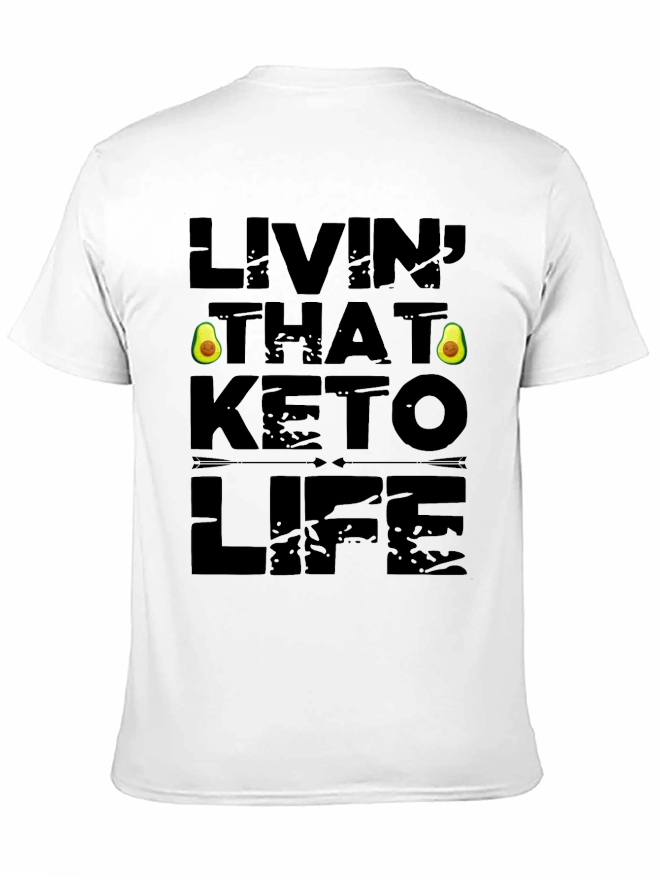Livin That Keto Life Black Graphic Tee