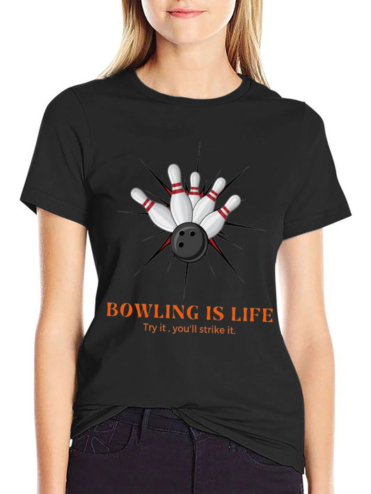 Bowling is Life Graphic Tee - Strike Design
