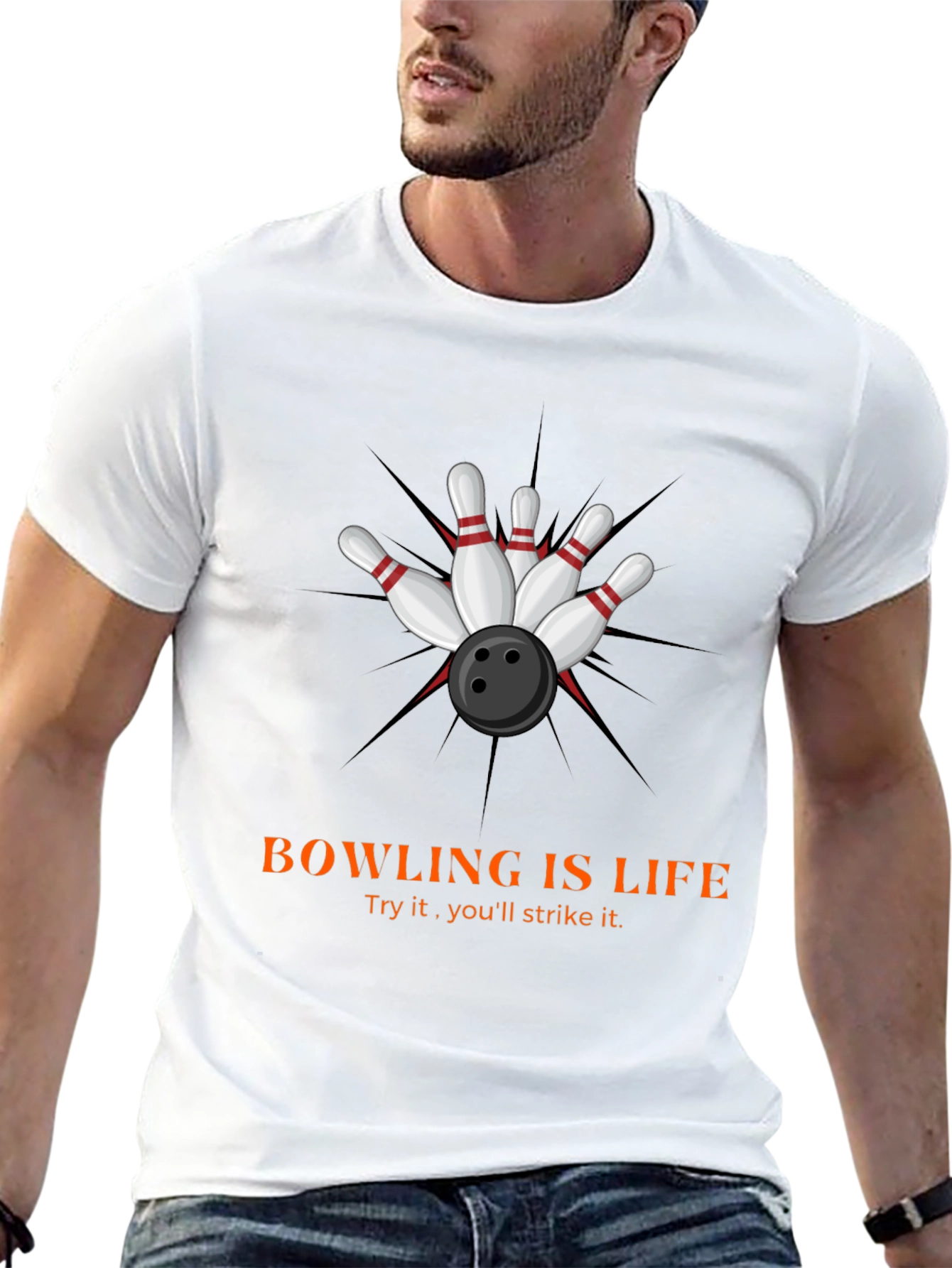 Bowling is Life Graphic Tee - Strike Design