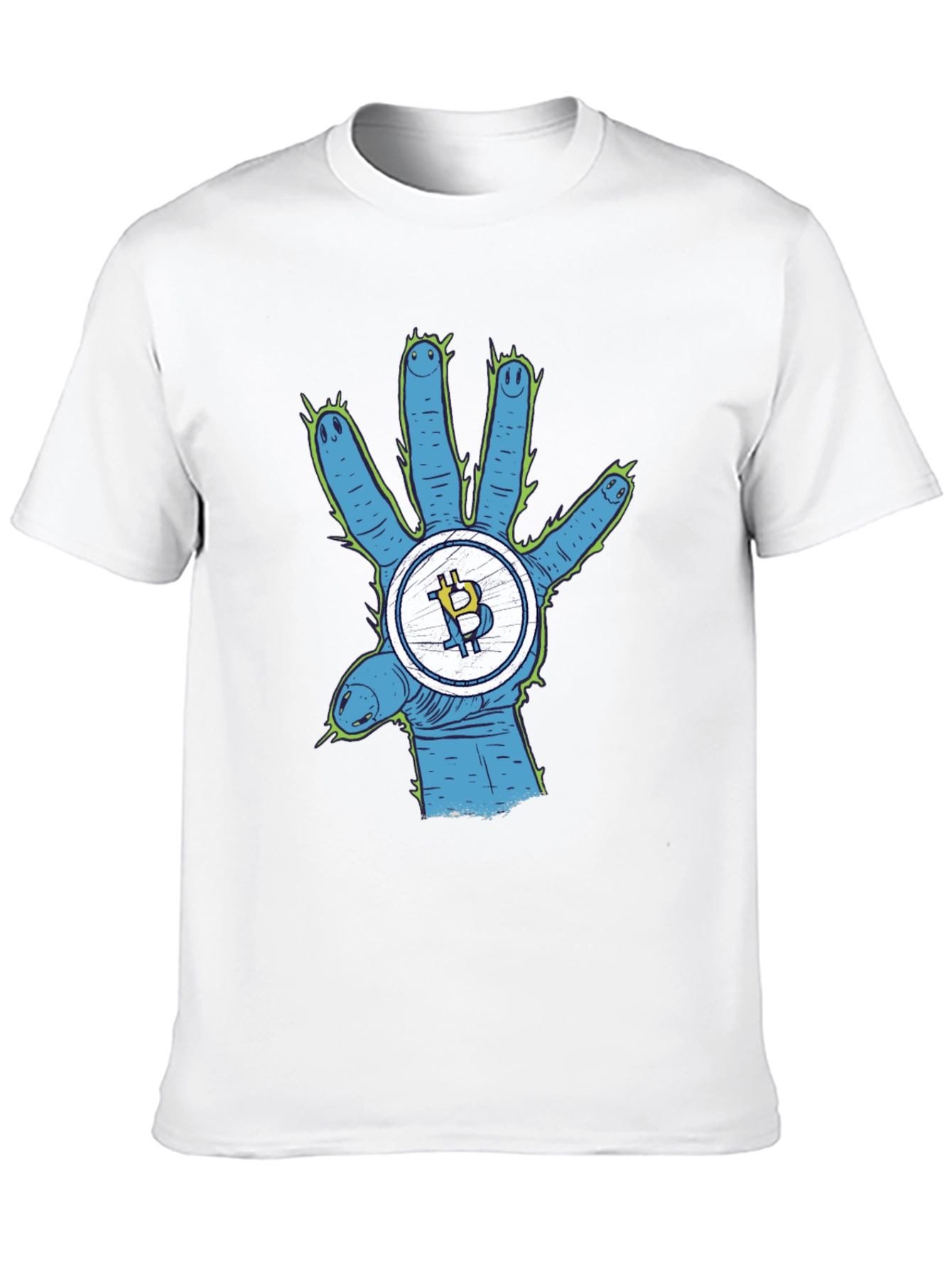 Bitcoin Alien Hand T-Shirt - Crypto Tee