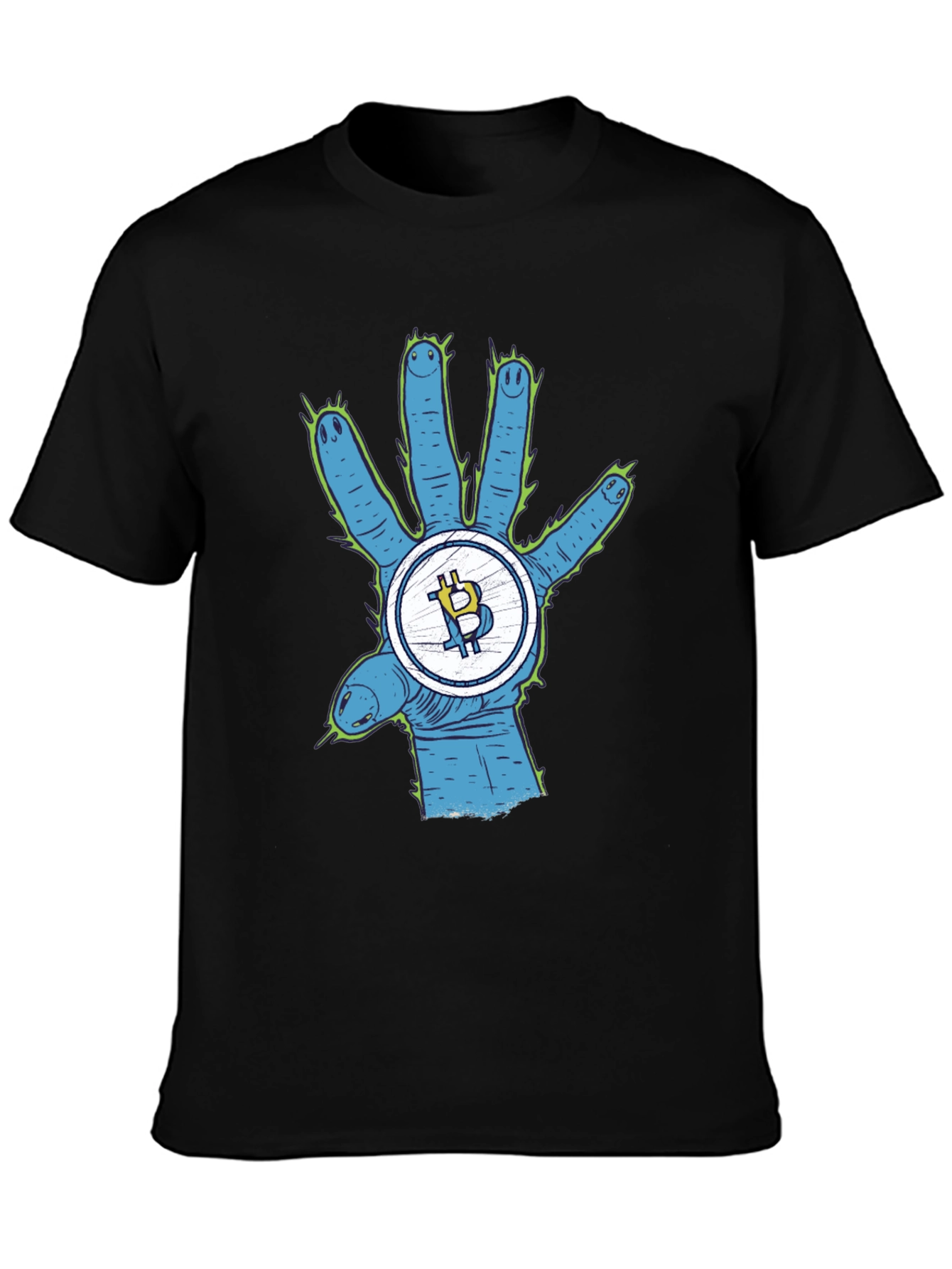Bitcoin Alien Hand T-Shirt - Crypto Tee