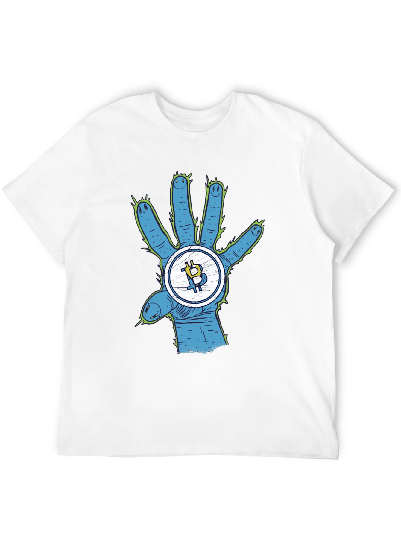 Bitcoin Alien Hand T-Shirt - Crypto Tee