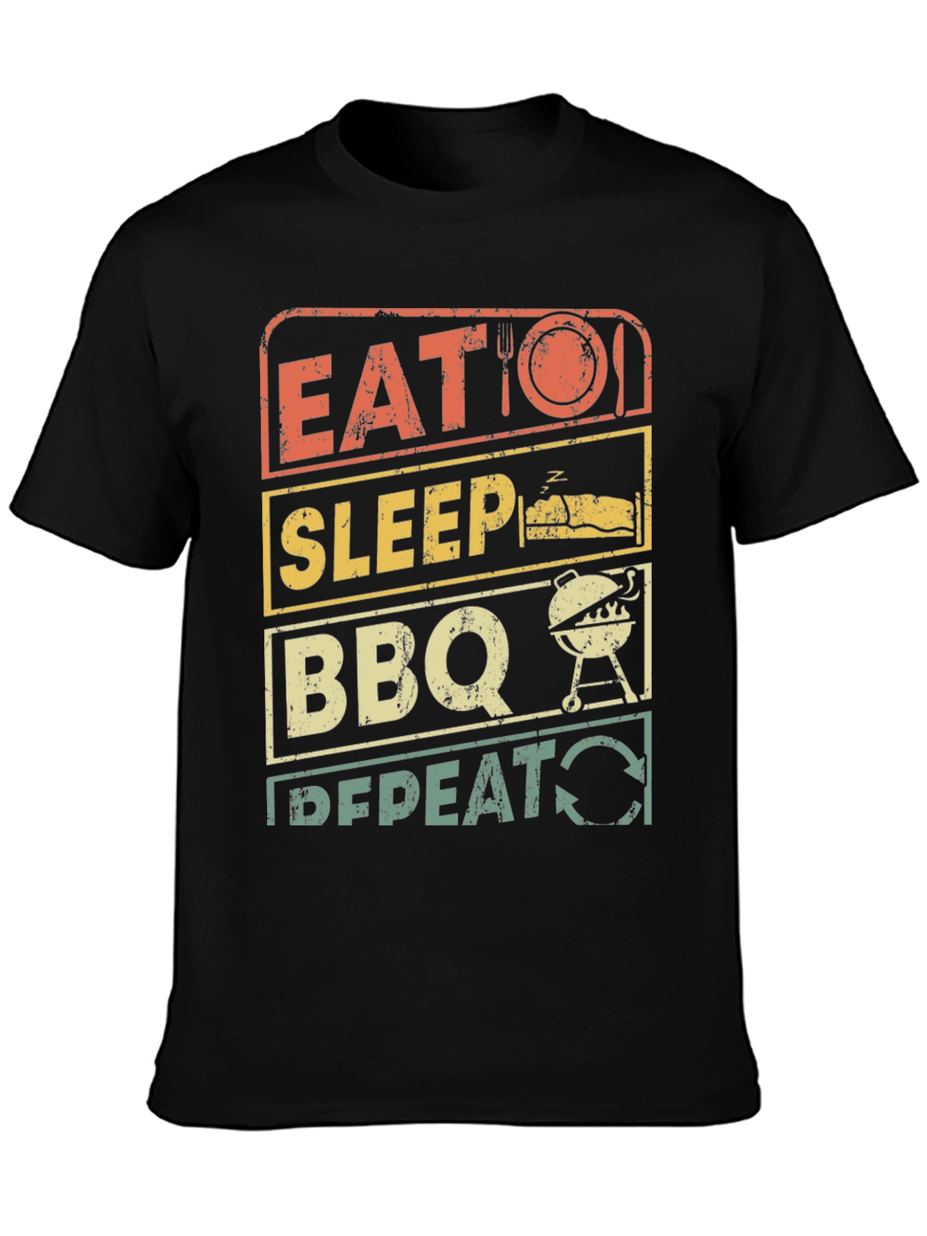 Eat Sleep BBQ Repeat T-Shirt - Grill Master Tee