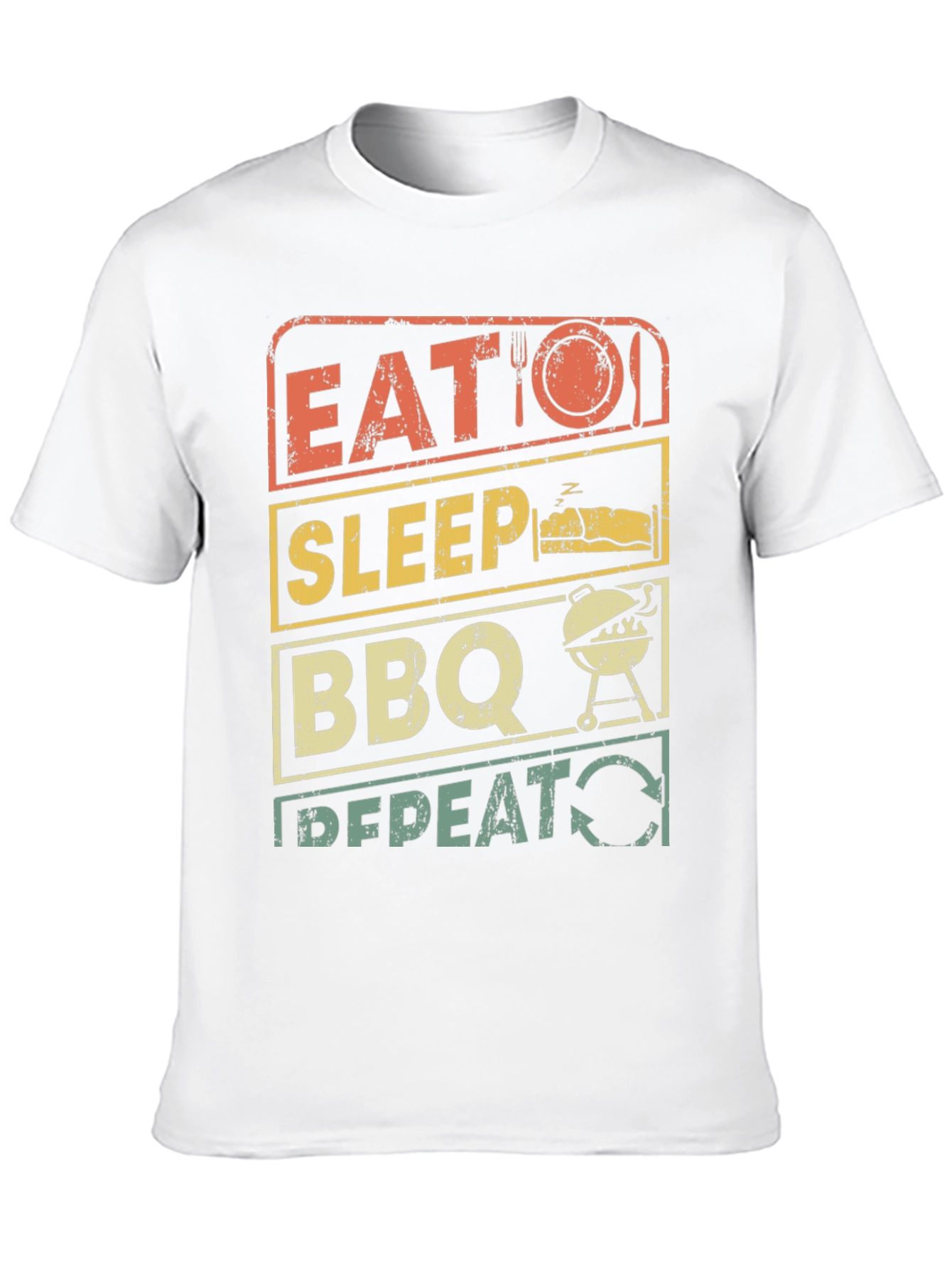 Eat Sleep BBQ Repeat T-Shirt - Grill Master Tee