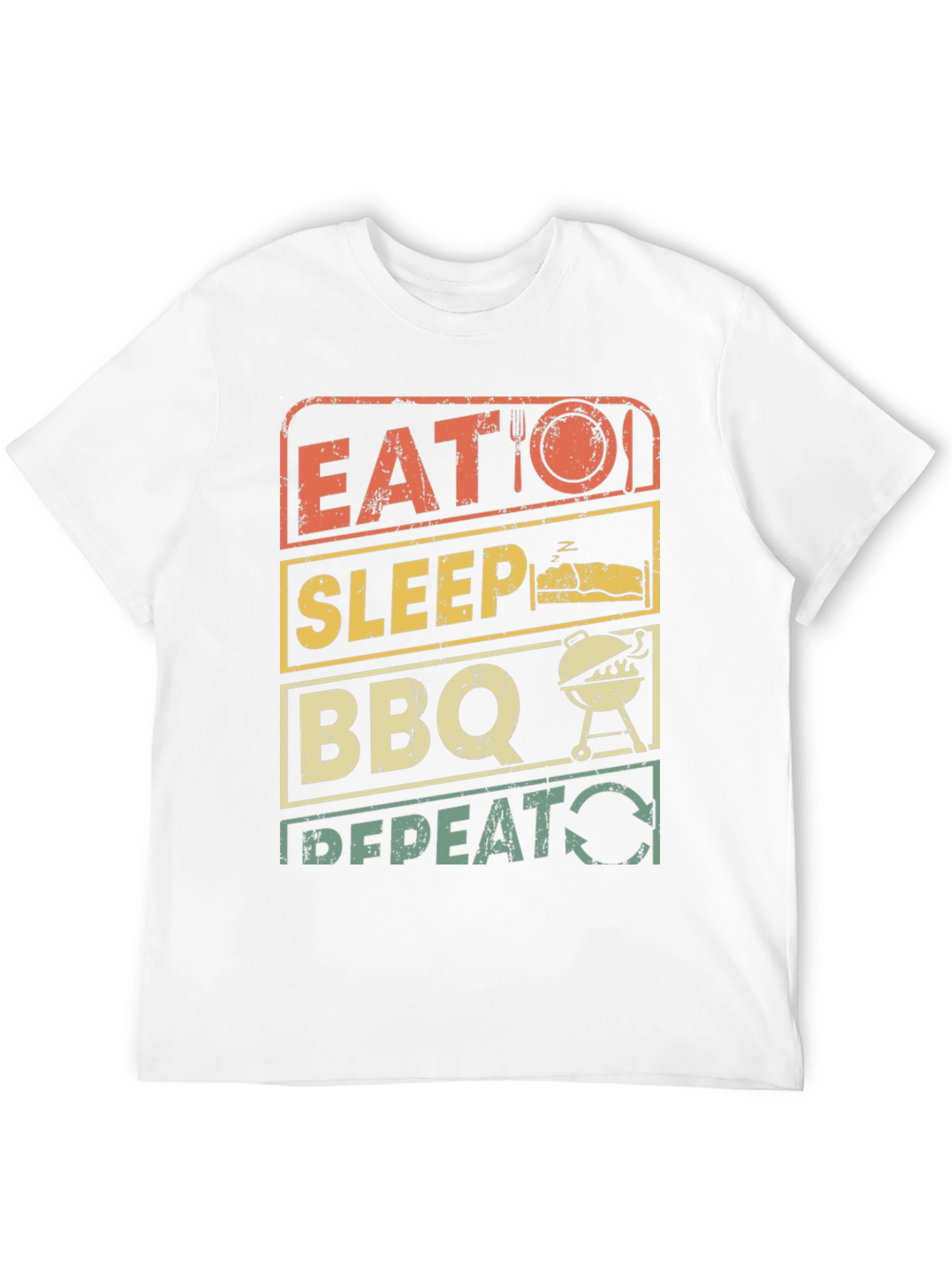 Eat Sleep BBQ Repeat T-Shirt - Grill Master Tee